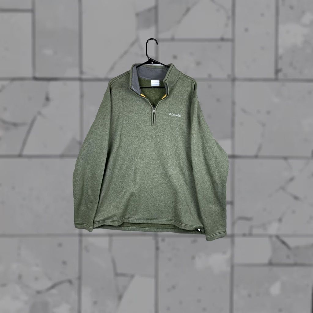 Vintage Columbia Mens XL Green Half Zip Fleece Pullover Sweater Outdoors Hiking Size US XL / EU 56 / 4 - 1 Thumbnail