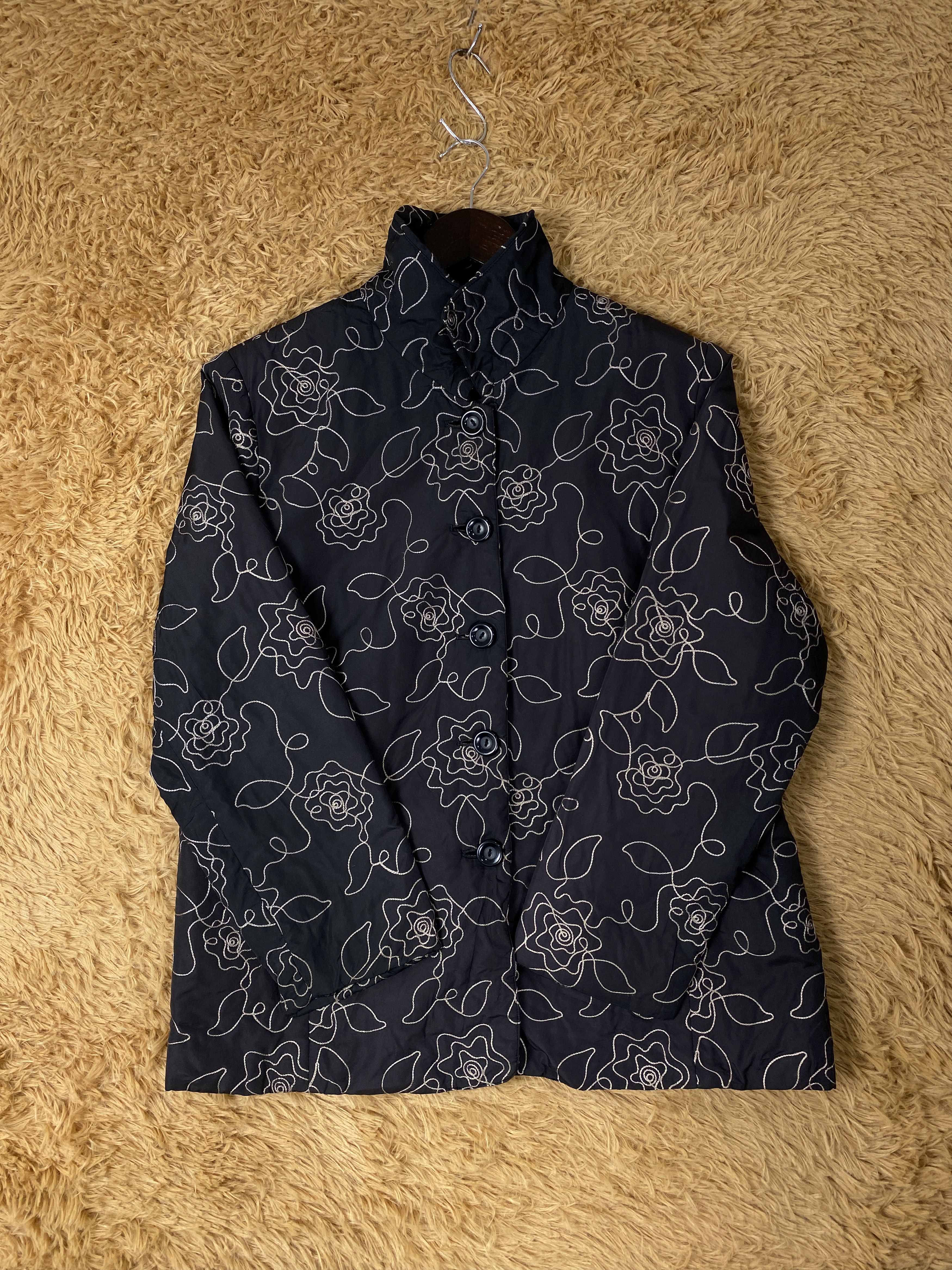 Japanese Brand Vintage Frohlich Flower Art Jacket J2002 Size US XS / EU 42 / 0 - 4 Thumbnail