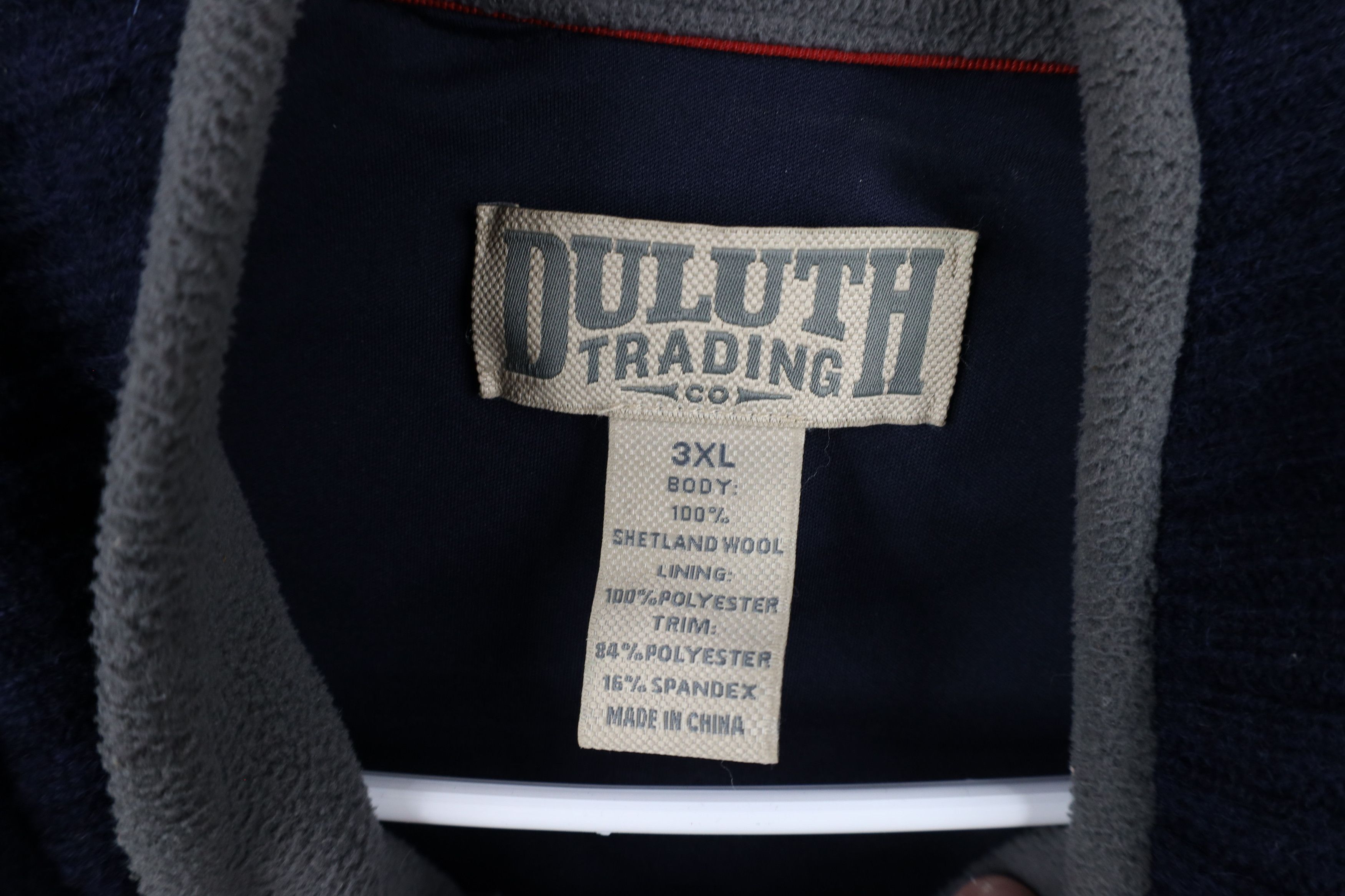 Duluth Trading Company × Vintage Duluth Trading Co Shetland Wool Full Zip Sweater Jacket Blue Size US XXL / EU 58 / 5 - 8 Thumbnail