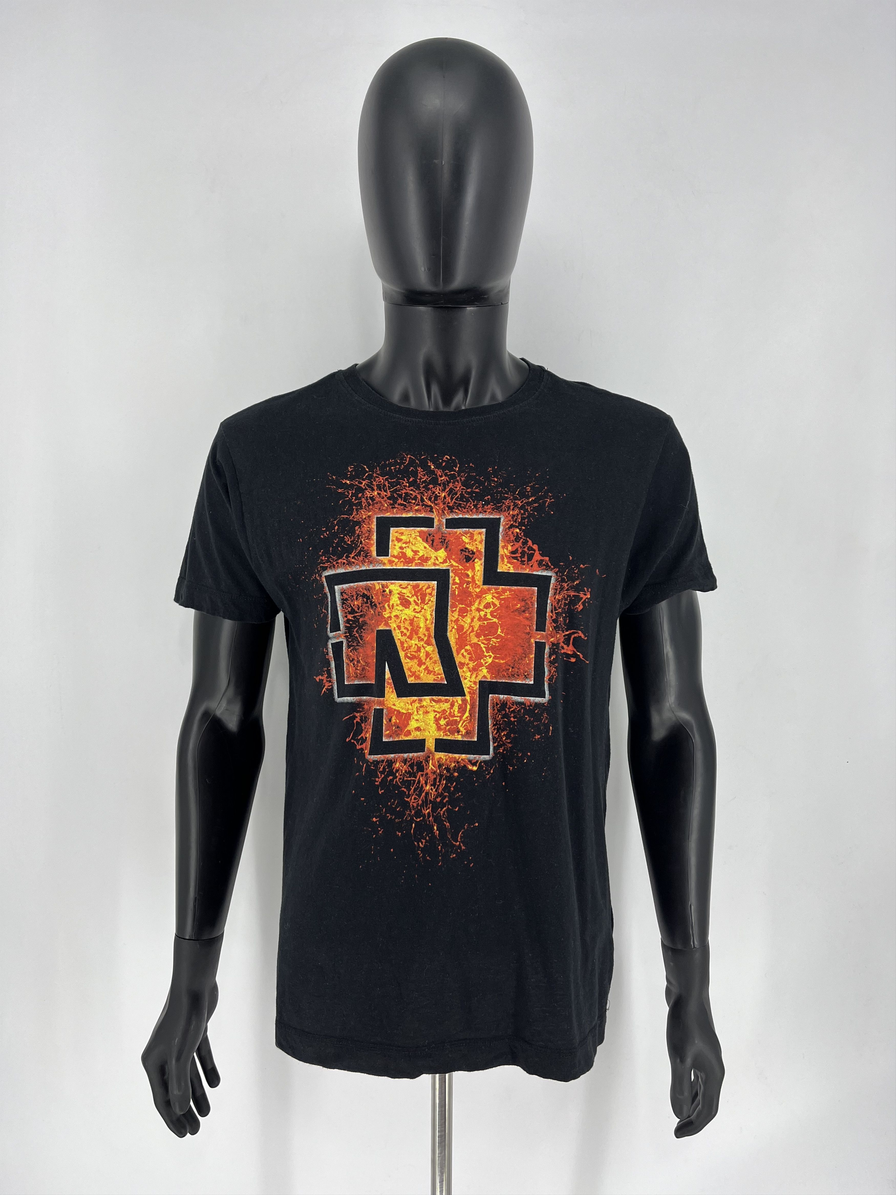 Band Tees Vintage Y2K Rammstein Face Horror Print Band Rock Streetwear Size US M / EU 48-50 / 2 - 2 Thumbnail