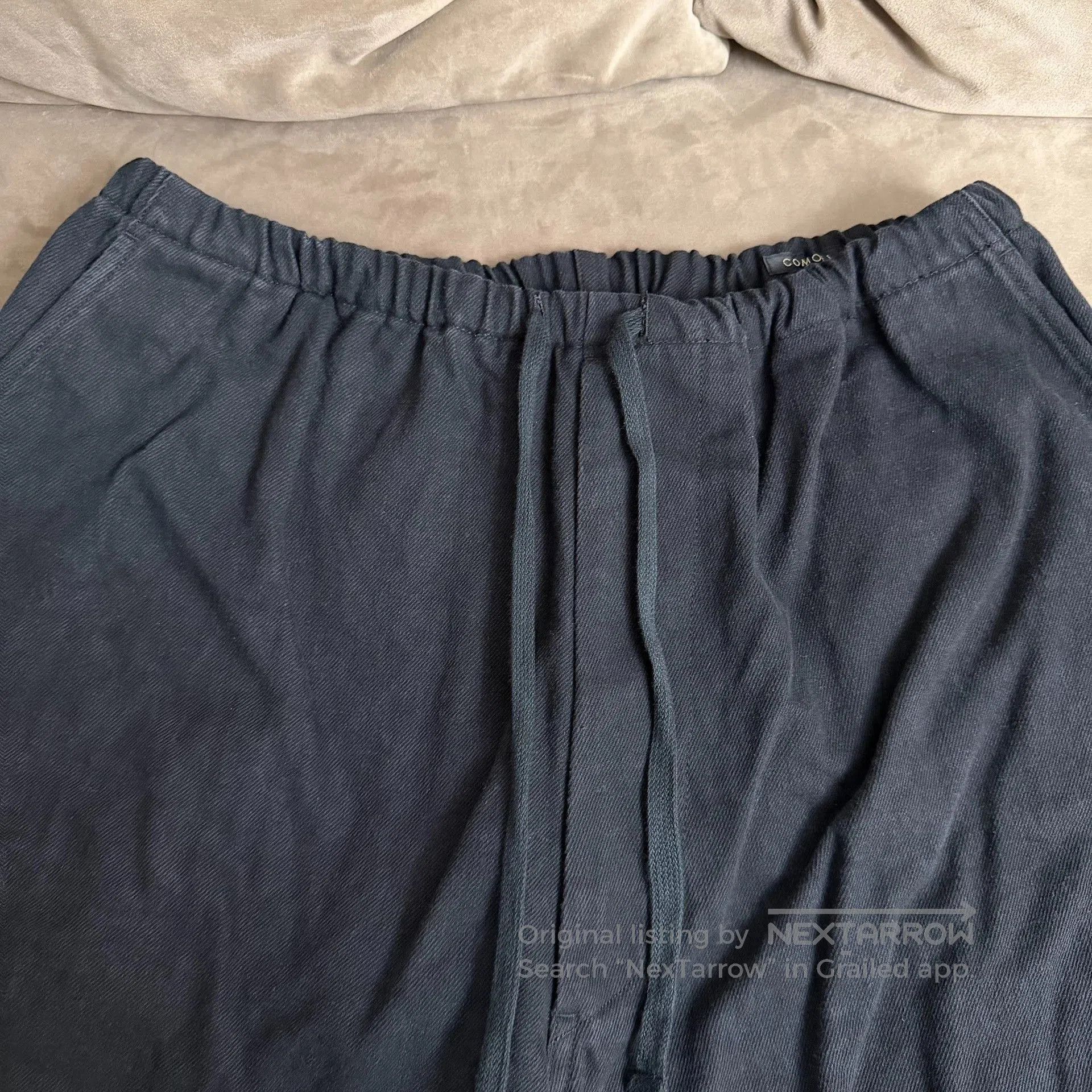 Comoli COMOLI 25SS Black Drill 6P Pants. Size US 26 / EU 42 - 3 Thumbnail