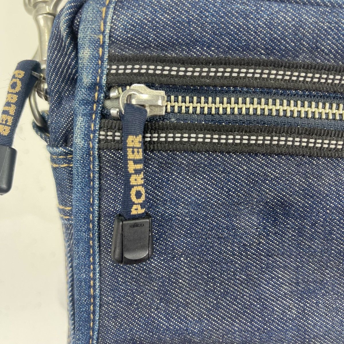 Porter × Porter Classic Porter Blue Denim Crossbody Bag Size ONE SIZE - 10 Thumbnail
