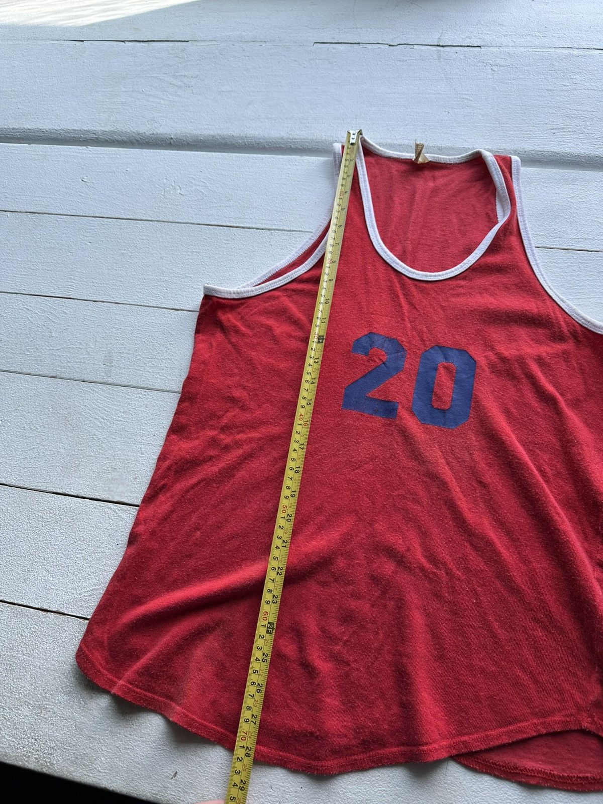 Russell Athletic 70s🚨 RUSSEL Y2K BIG LOGO MADE IN USA vintage tank top Size US XL / EU 56 / 4 - 7 Thumbnail