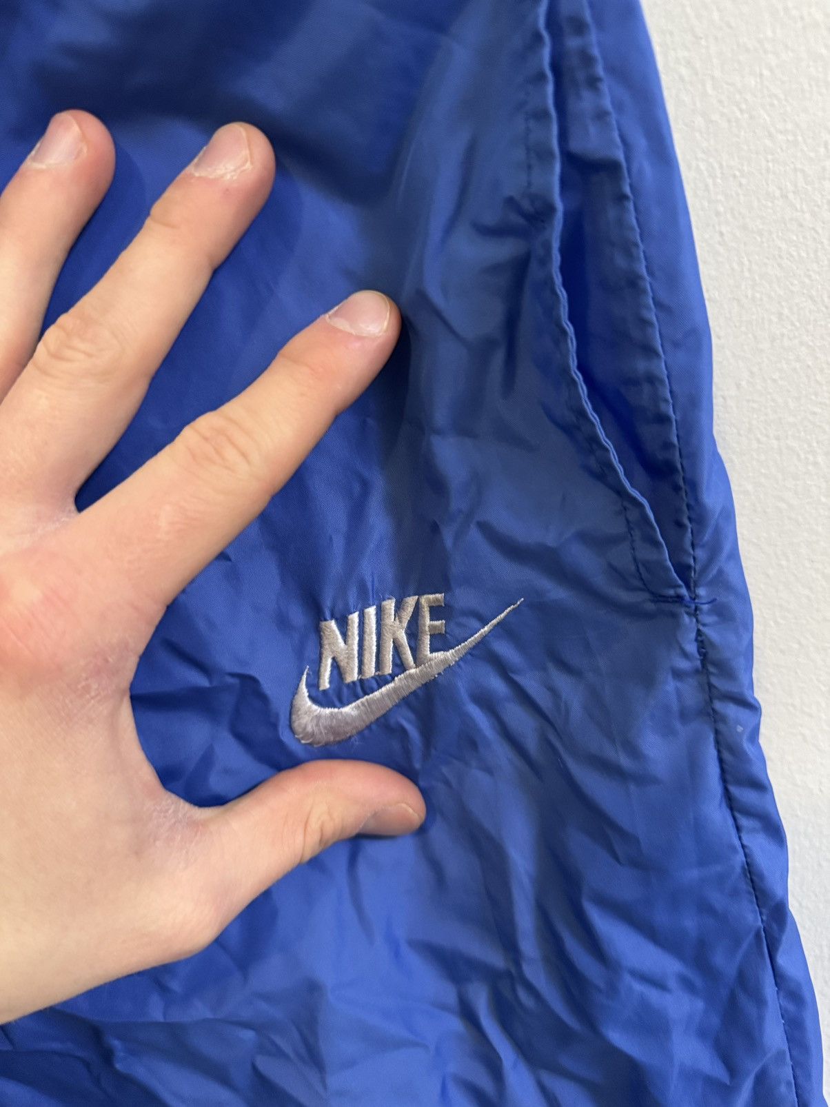 Nike × Vintage Very Vintage Crazy 80s Nike Small Check Swishy Track Pants Size US 32 / EU 48 - 5 Thumbnail