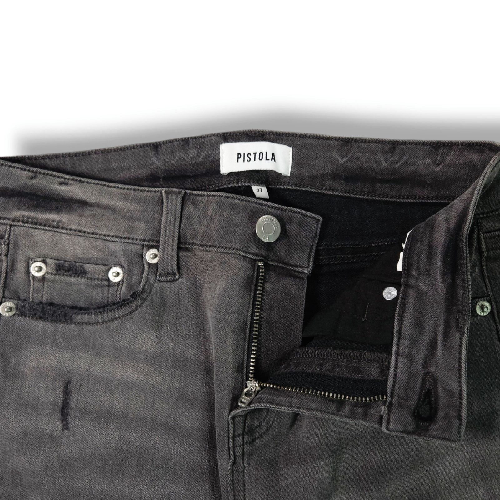 Pistola NWOT Pistola Audrey Mid Rise Skinny Jeans Sz 27x28 Lisbon Size 27" / US 4 / IT 40 - 4 Thumbnail