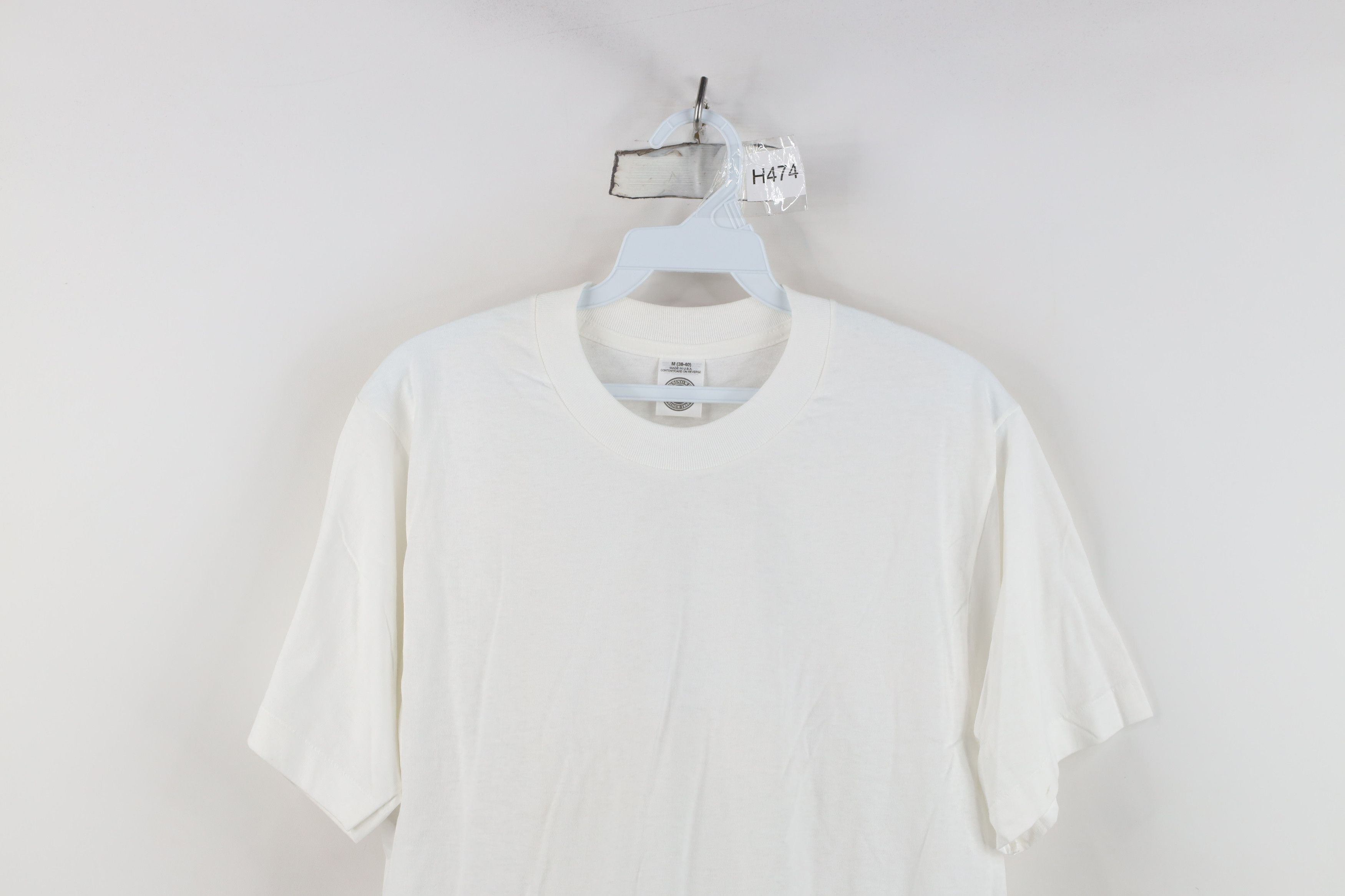Vintage Deadstock Vintage 90s Streetwear Cotton T-Shirt White USA Size US M / EU 48-50 / 2 - 2 Thumbnail