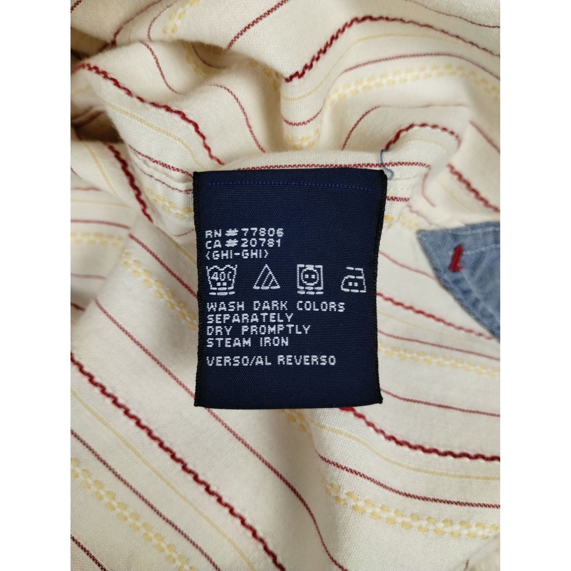 Tommy Jeans Tommy Jeans Mens XL Off White Beige Long Sleeve Button Down Size US XL / EU 56 / 4 - 13 Thumbnail