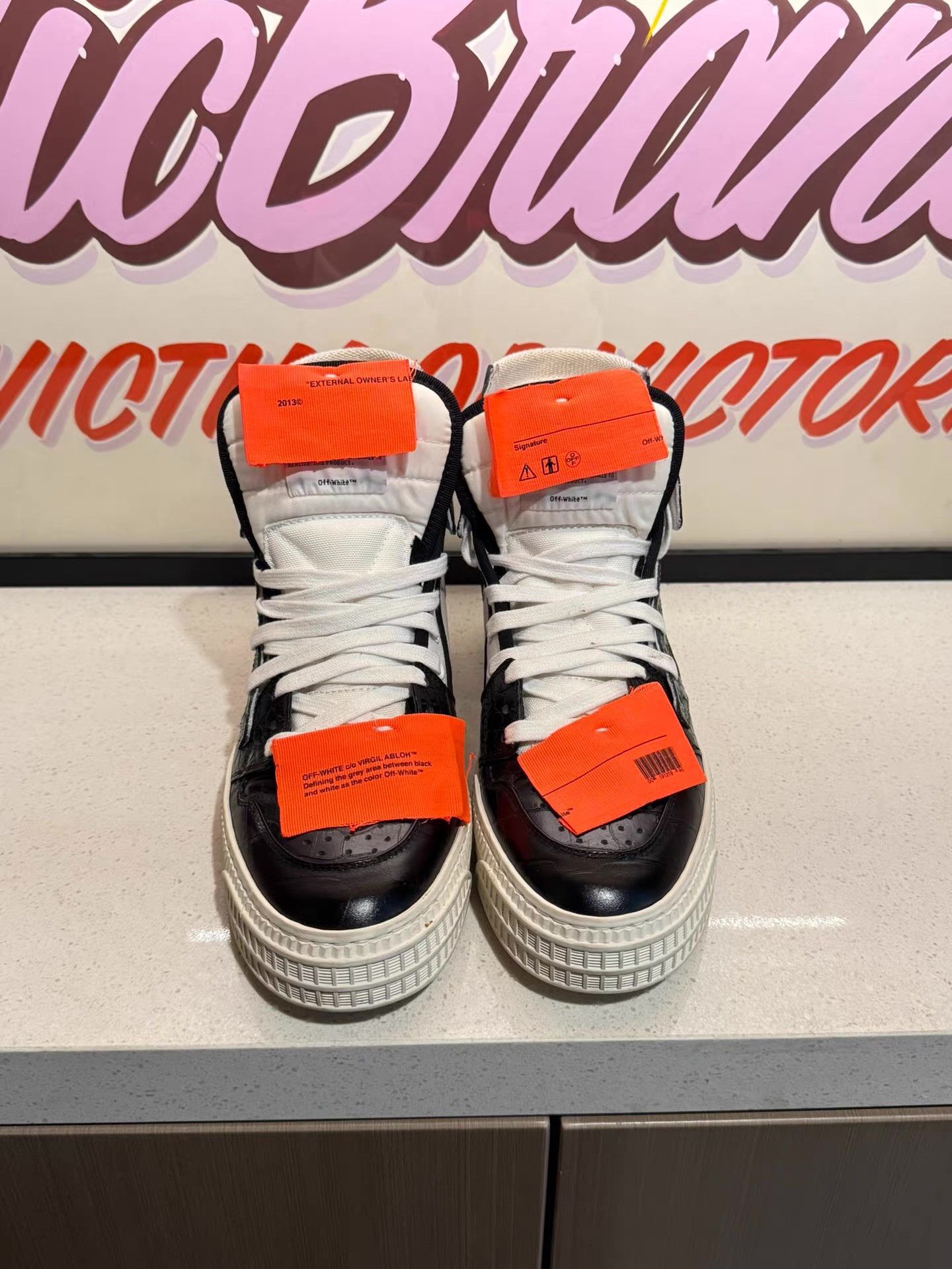 Off-White OFF-WHITE High-Top Sneakers Ｑ20 Size US 8 / IT 38 - 2 Thumbnail