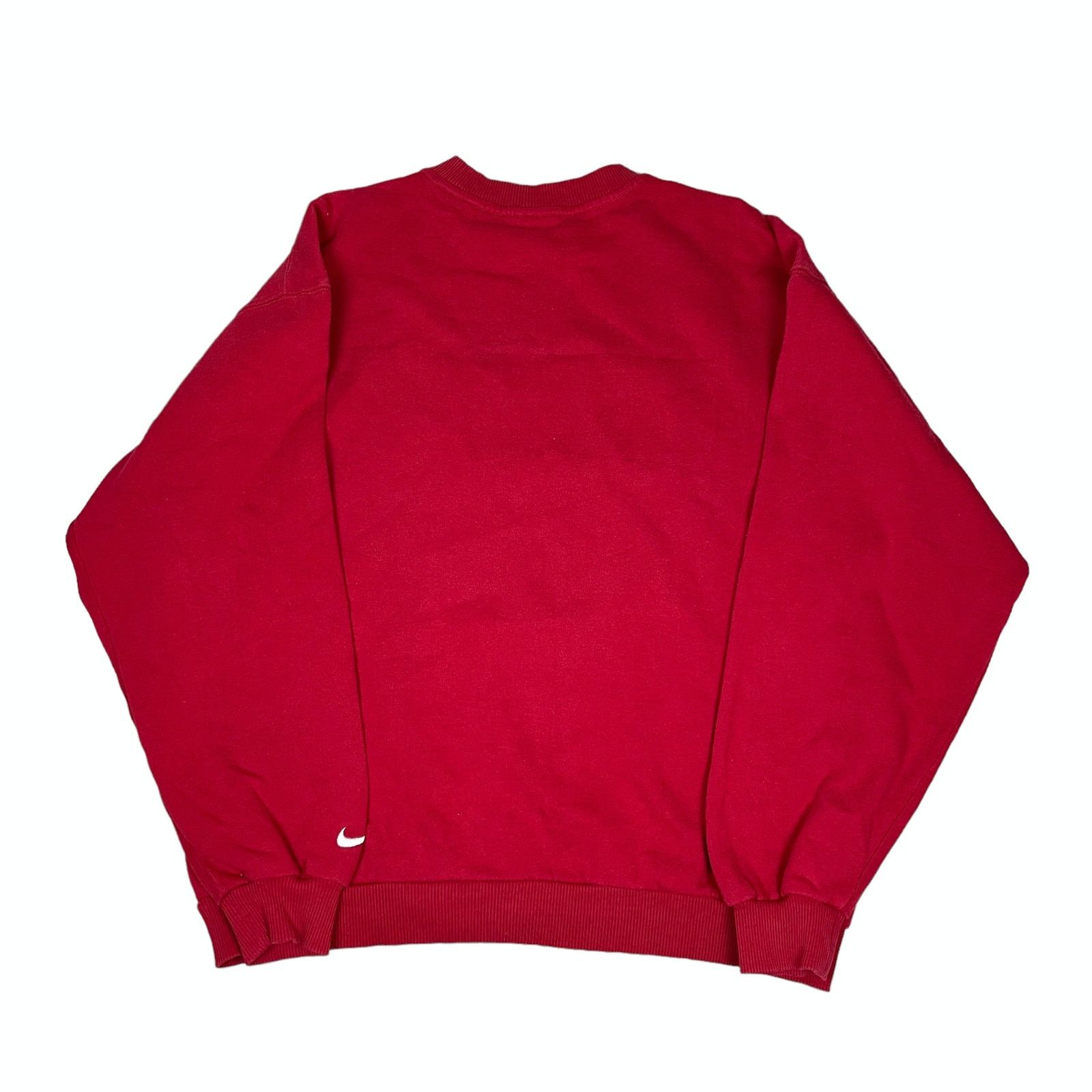 Nike Nike Men's Red Spell Out Long Sleeve Pullover Sweatshirt L Size US L / EU 52-54 / 3 - 7 Thumbnail