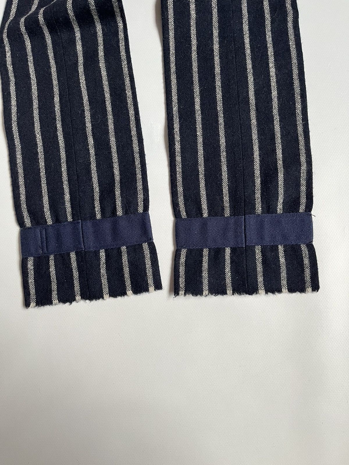 Albam × Japanese Brand Albam Men Wool Striped Blue Scarf Size ONE SIZE - 5 Thumbnail