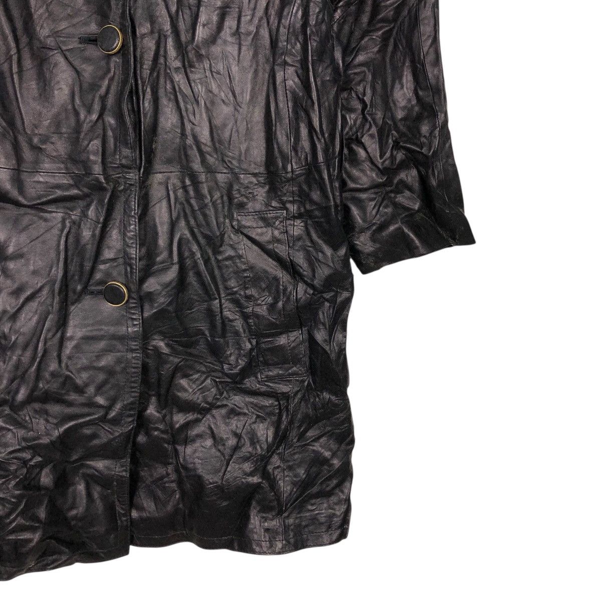 Japanese Brand 📌Vintage Leather Long Jacket Harajuku Mother Issey Miyake Size US M / EU 48-50 / 2 - 7 Thumbnail