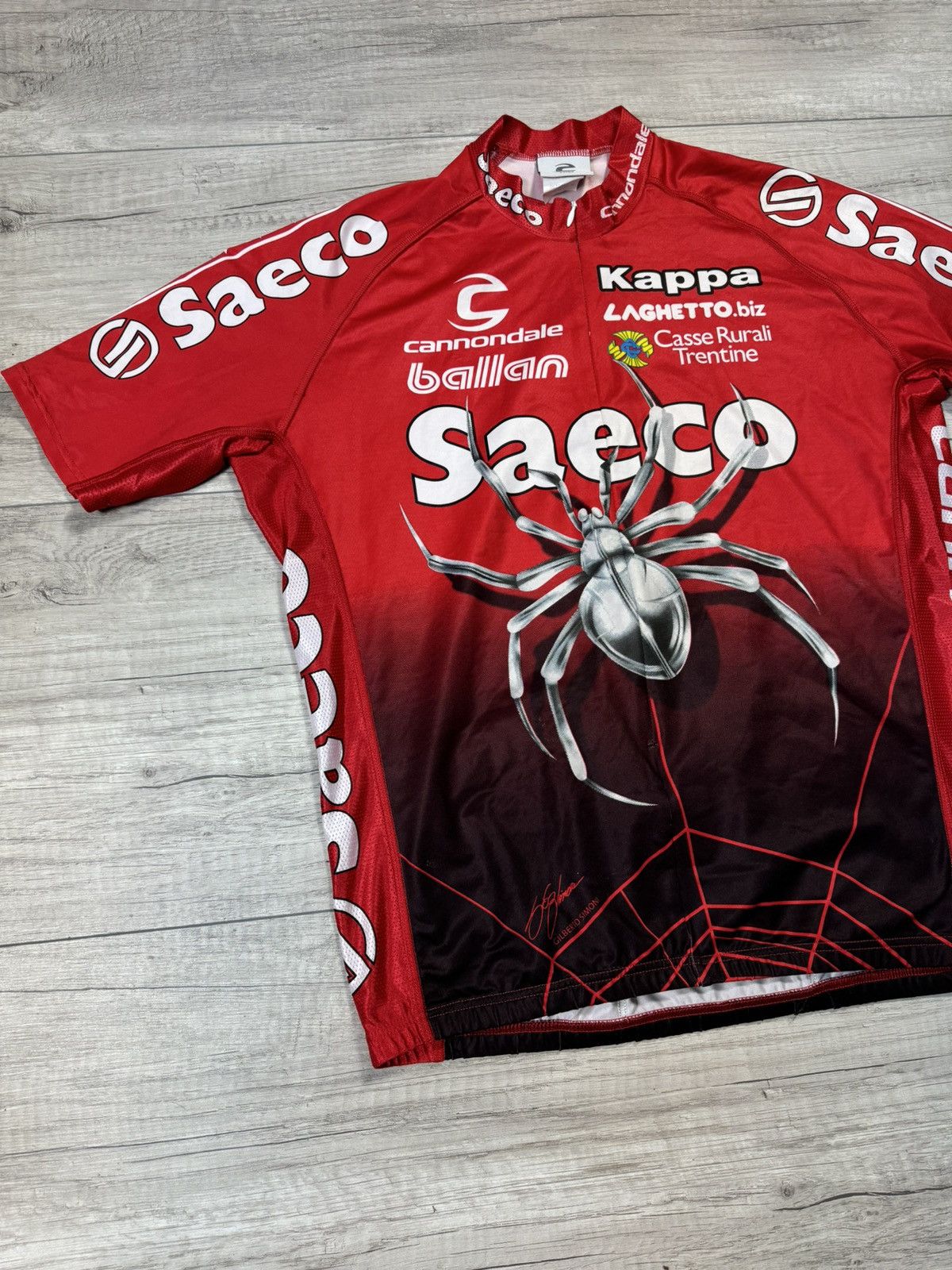 Other Cannondale Gilberto Simoni Saeco Kappa Spider Cycling Jersey Size US L / EU 52-54 / 3 - 2 Thumbnail