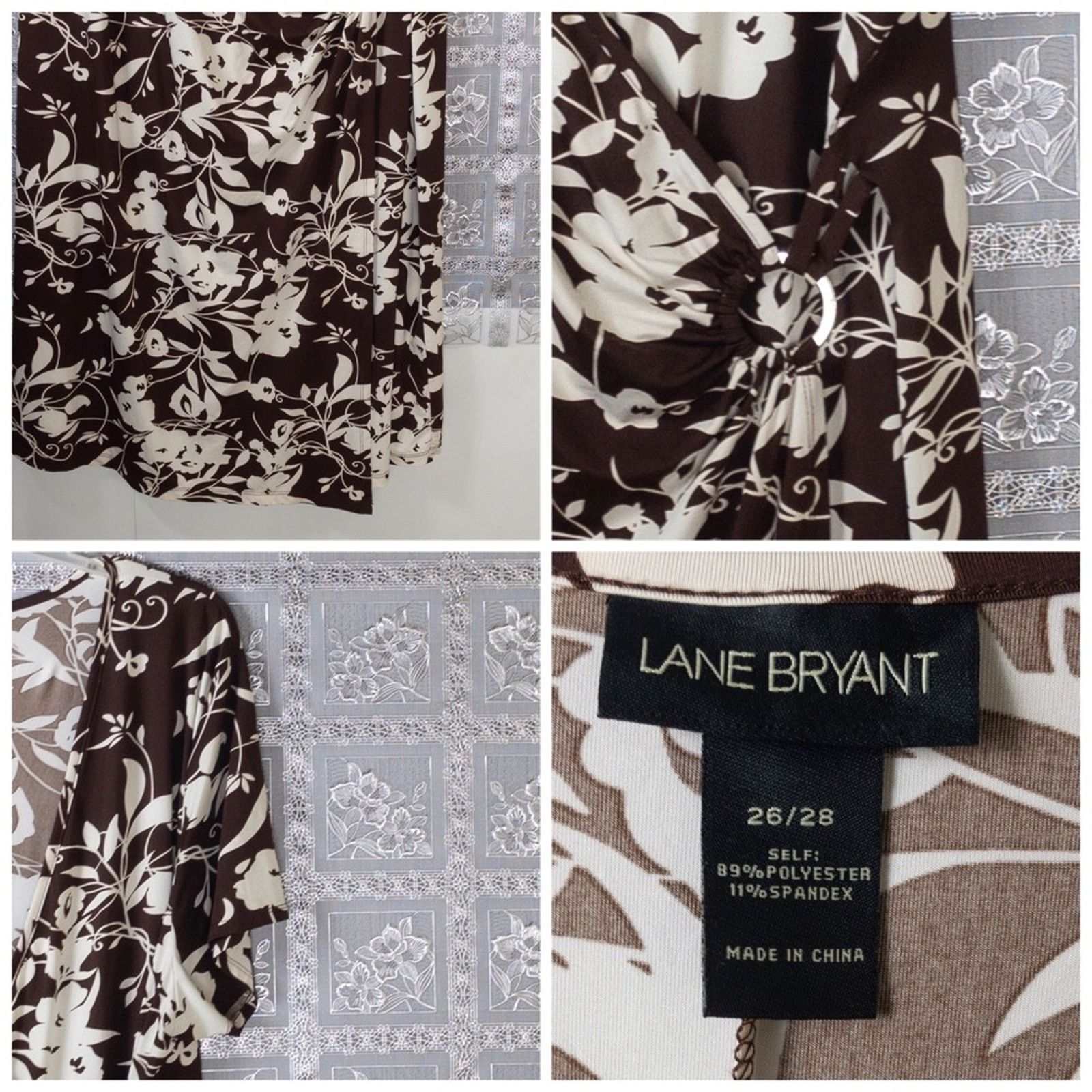 Other Lane Bryant Floral Faux Wrap Buckle Dress Size 4XL / US 24-26 - 8 Thumbnail