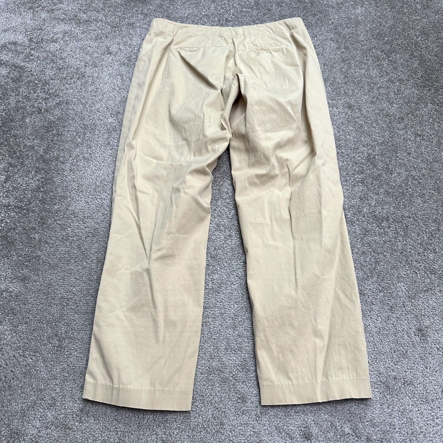 J. Jill J. Jill Khaki Pants Women 6 Brown Straight Leg Mid Rise Cotton Blend 32x26 Casual Travel Workwear Size 28" / US 6 / IT 42 - 2 Thumbnail