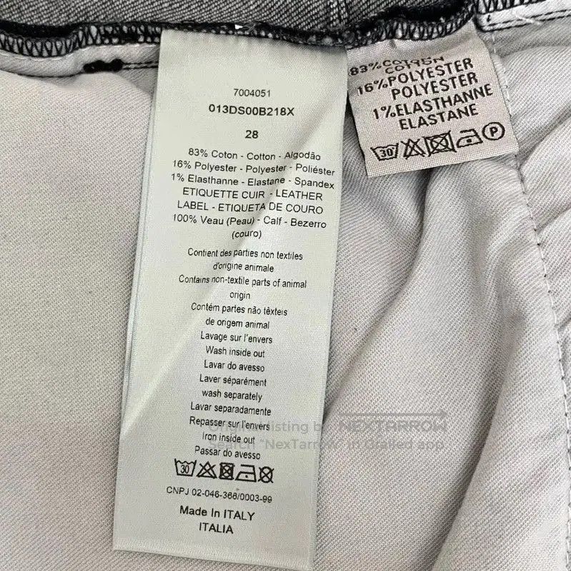 Dior Dior Black Grey Cotton Women's Jeans . Size 23" - 7 Thumbnail