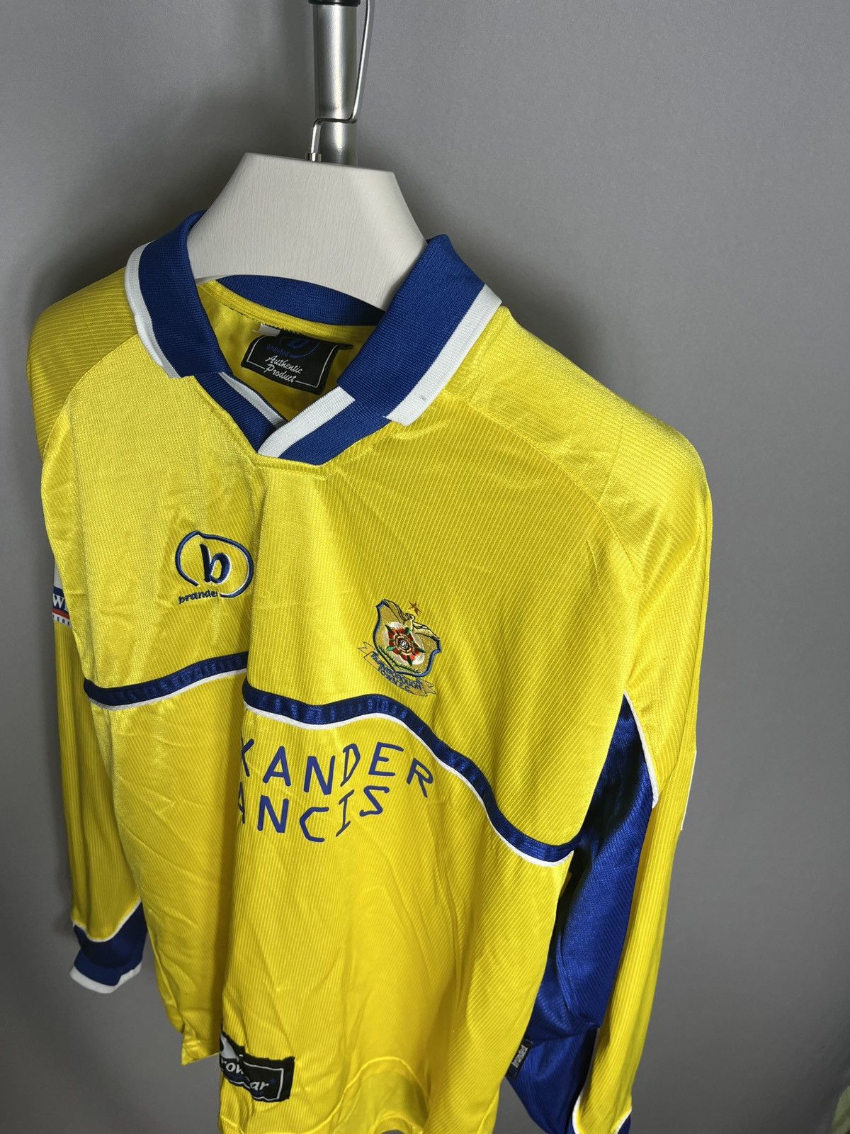Sports Specialties 2003 - 2004 Farnborough FC away yellow Dean Green #7 long Size US XL / EU 56 / 4 - 8 Thumbnail