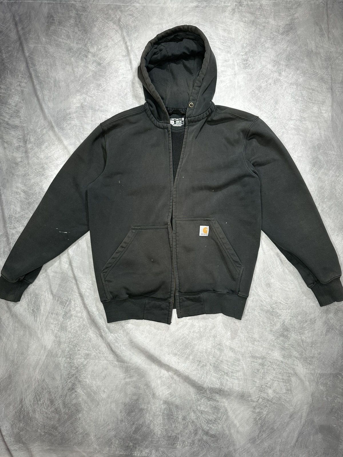 Carhartt ORIGINAL FIT Sweat Full Zip Hoodie Men's XL cotton Khaki type Vintage Second Hand main image 0