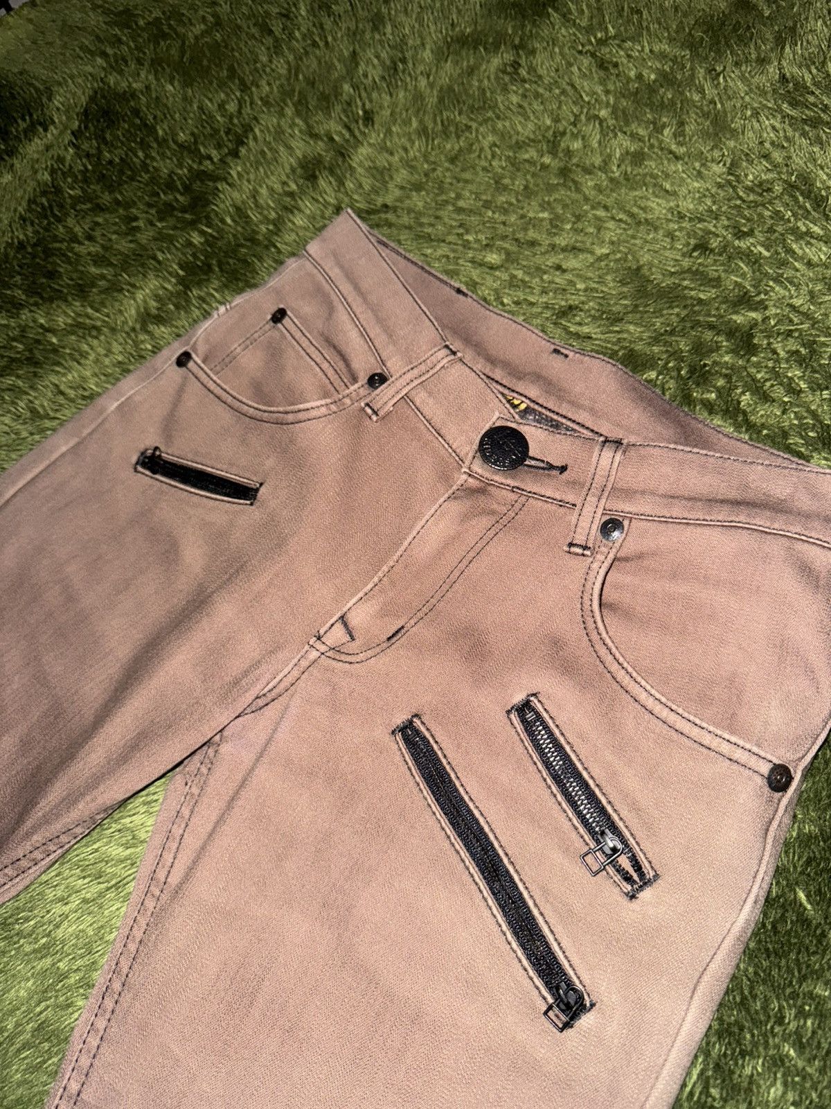 Lee [28] 00s LEE Japan Cinch-Back Cotton-Blended Pants Brown Size US 29 - 2 Thumbnail