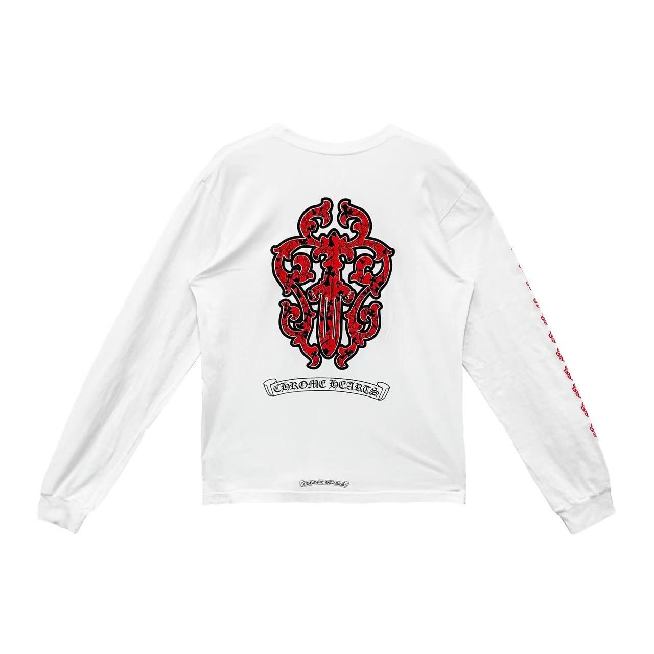 Chrome Hearts Chrome Hearts Red Dagger White Long Sleeve T-Shirt Tee Size US L / EU 52-54 / 3 - 1 Thumbnail
