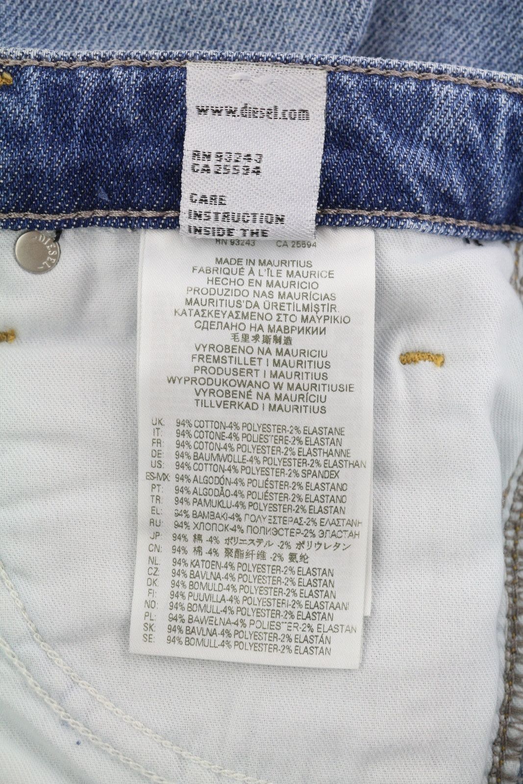 Diesel BABHILA 084PR W28/L32 Slim Regular Waist Denim Jeans 40682 Size 28" / US 6 / IT 42 - 9 Thumbnail