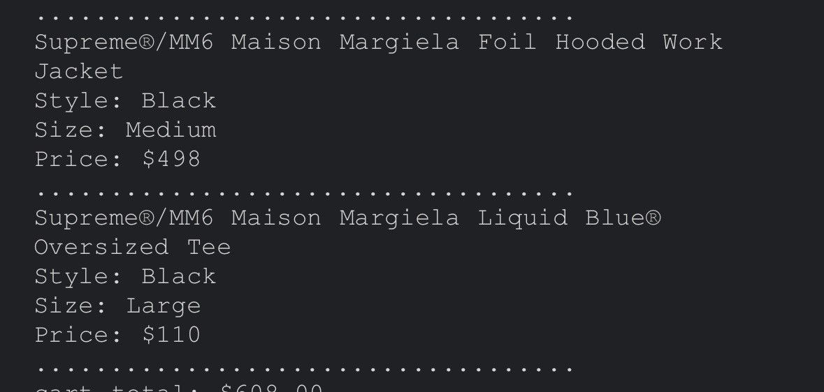 Maison Margiela × Supreme Supreme/MM6 Maison Margiela Foil