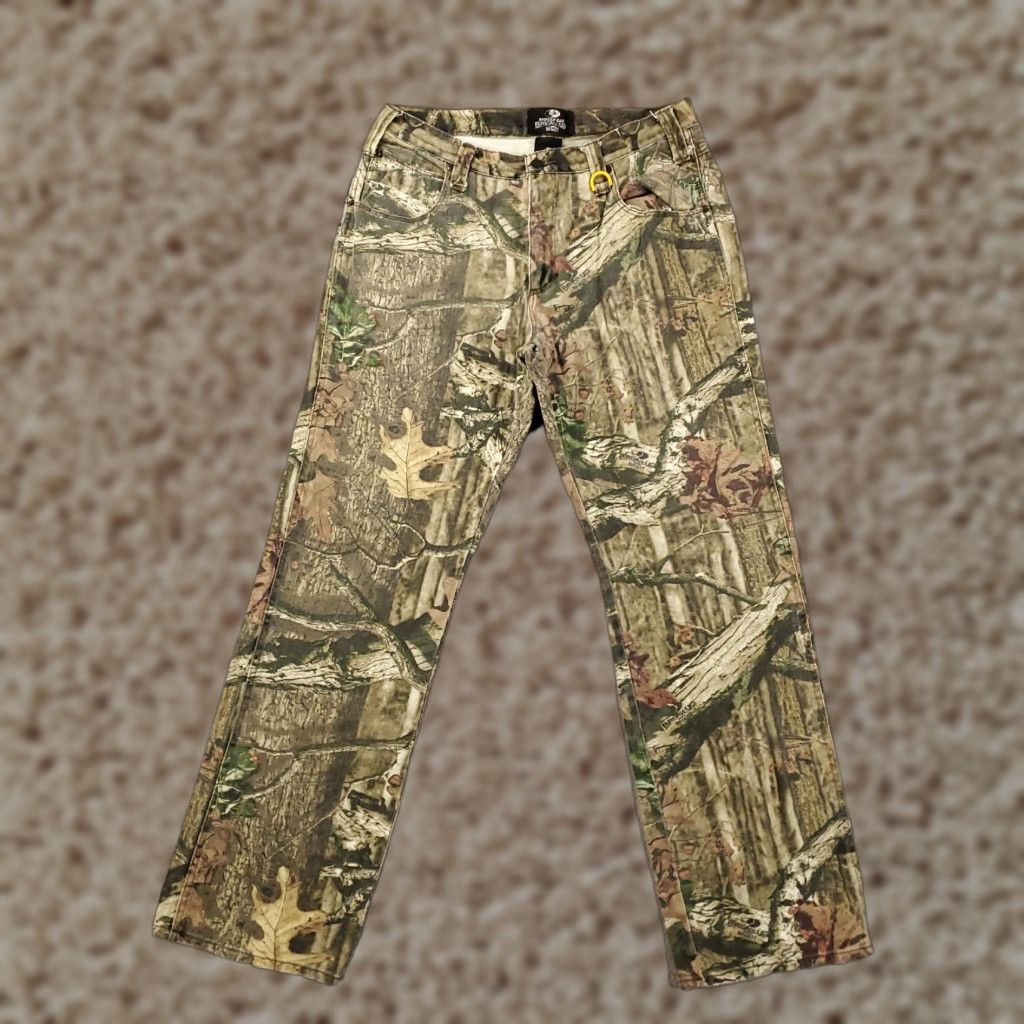 Vintage Mossy Oak Camo Jeans Mens 34x34 Denim Hunting Breakup Infinity Hunters Pants Jeans Size US 34 / EU 50 - 1 Thumbnail