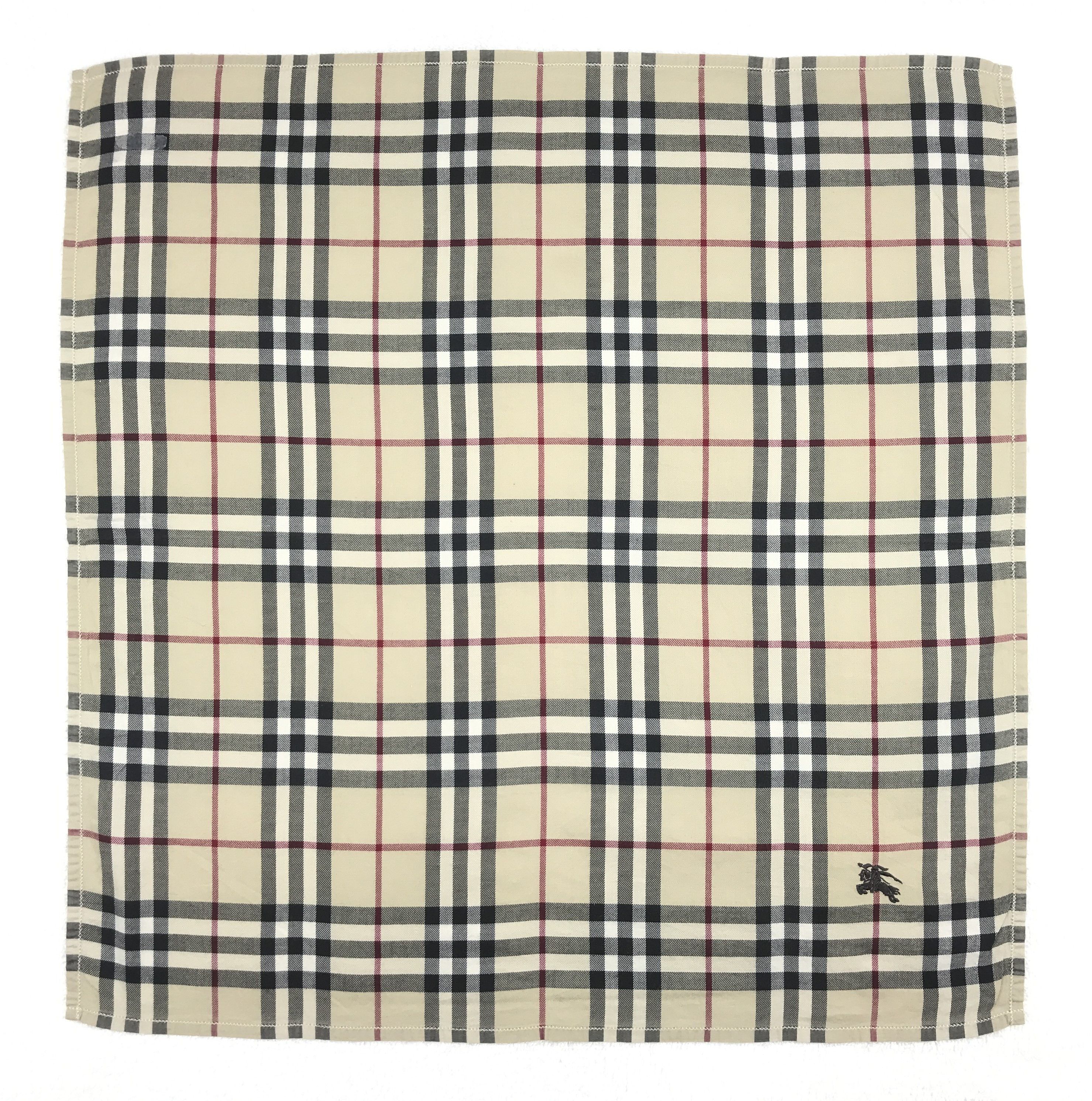 Burberry × Vintage Vintage Burberry Nova Check Bandana Neckerchief Handkerchief Size ONE SIZE - 1 Thumbnail