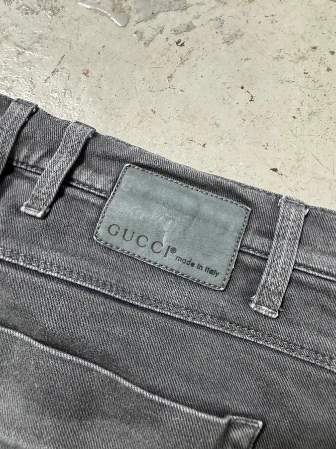 Designer × Gucci × Vintage AW2009 Gucci Grey Slim Denim Jeans Size US 30 / EU 46 - 13 Thumbnail