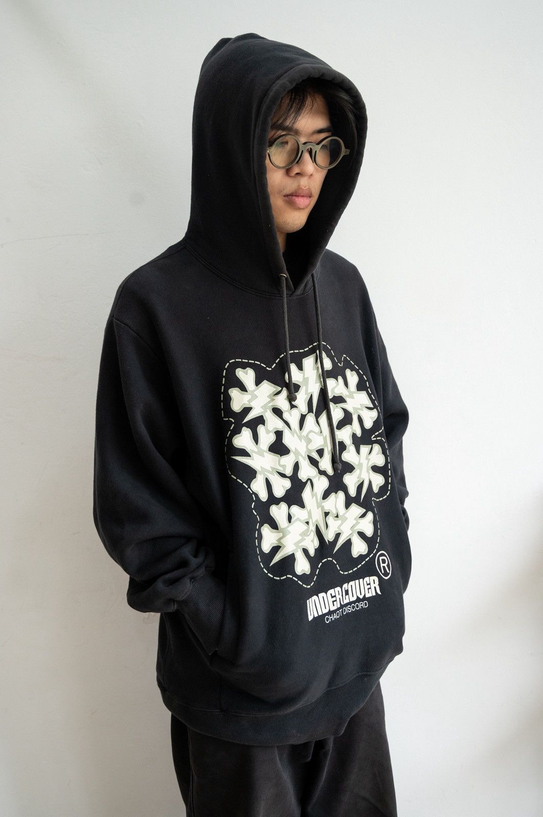 限定　undercover fragment フーディー パーカー 黒 XL Fragment Design × Undercover Undercover Fragment Chaos Hoodie