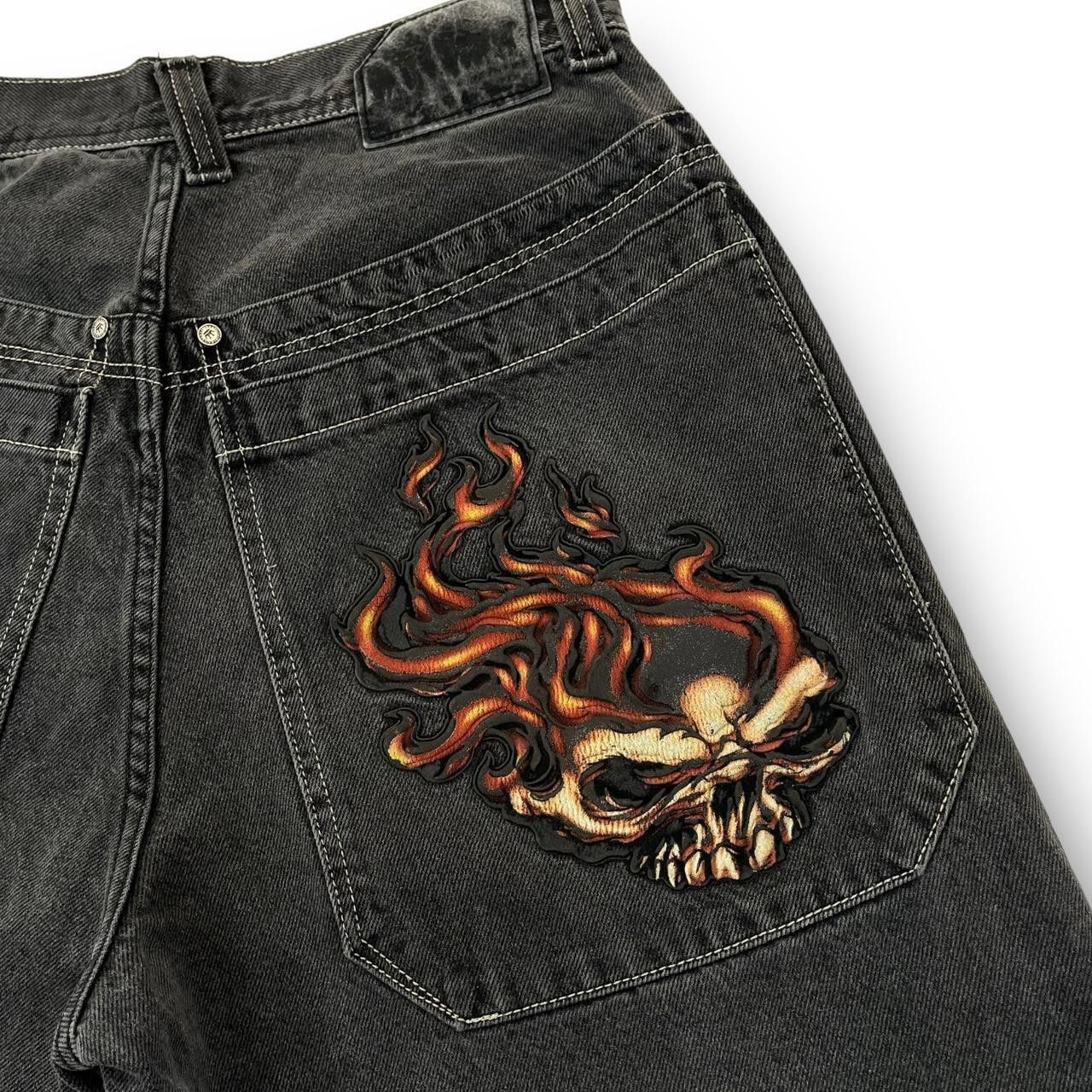 JNCO JNCO Men's Black and Red Shorts Size US 29 - 2 Thumbnail