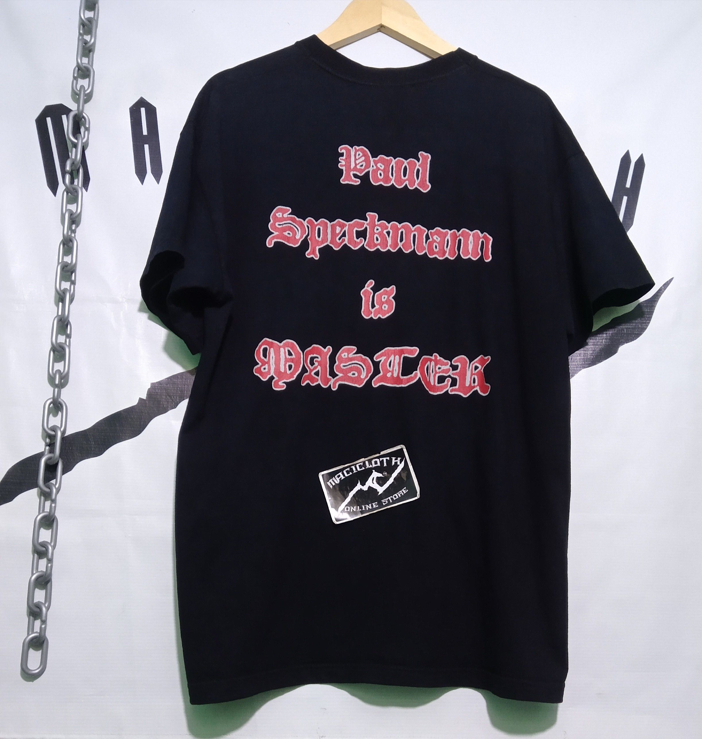 Band Tees × Vintage MASTER Paul speckmann is master Size US XL / EU 56 / 4 - 3 Thumbnail