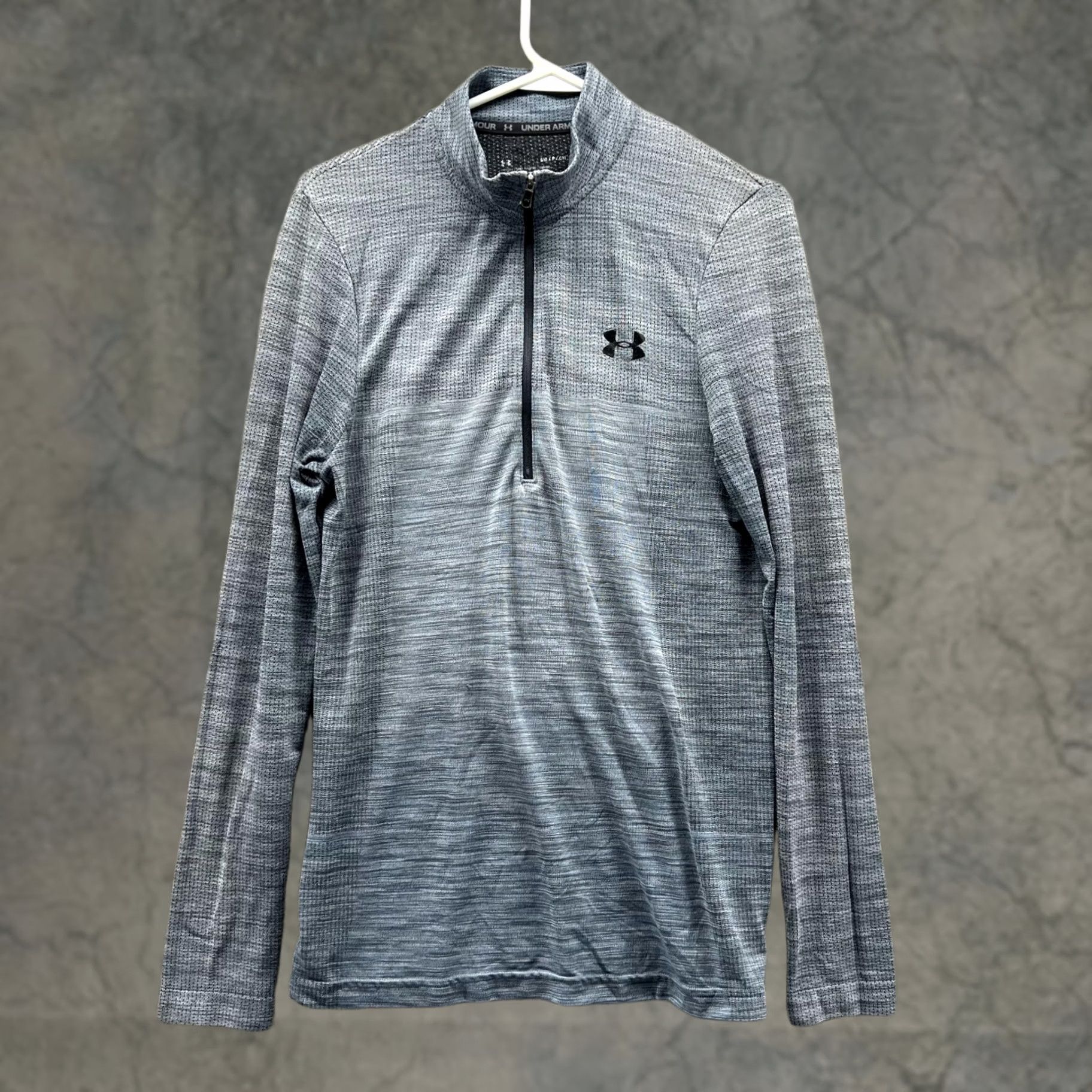 Under Armour Under Armour Sweater Women Small Gray 1/4 Zip Heatgear Mock Neck Pullover Sweatshirt Size S / US 4 / IT 40 - 1 Thumbnail