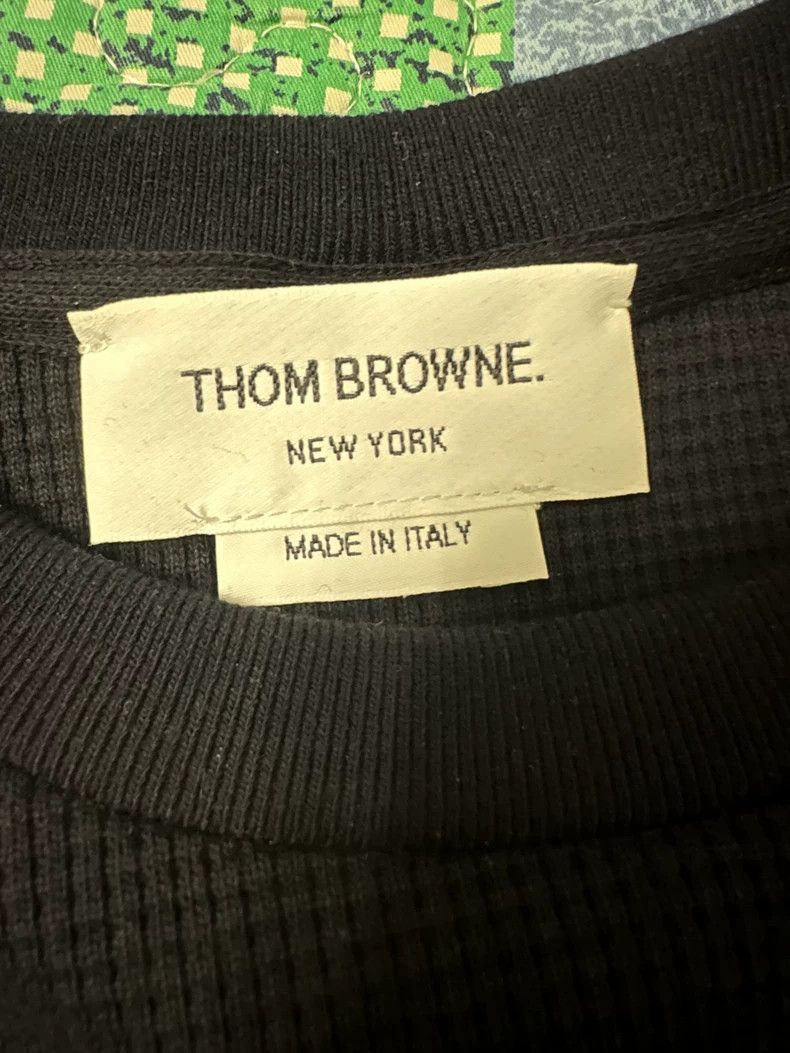 Thom Browne Thom browne Waffed sweatshirt 2504-Nextarrow Size US M / EU 48-50 / 2 - 2 Thumbnail