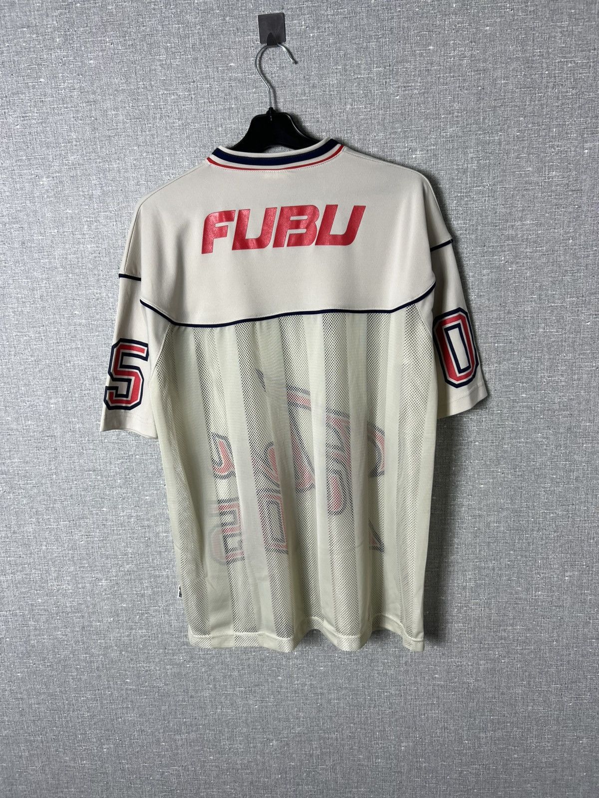 Fubu × Rap Tees Vintage Mesh Jersey T-Shirt FUBU 05 Big Logo Size L Size US L / EU 52-54 / 3 - 10 Thumbnail