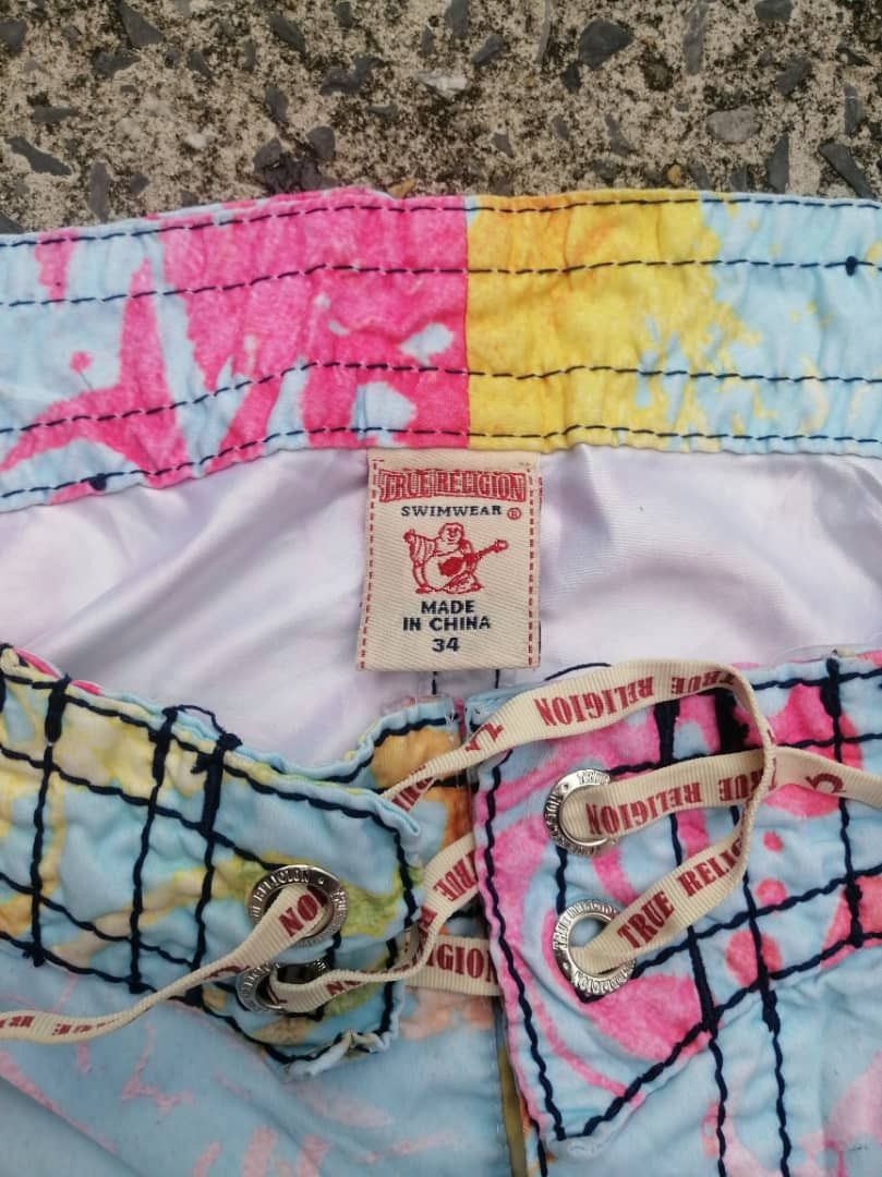 True Religion True Religion Swimwear Surf Multicolour Shorts Pant Size US 34 / EU 50 - 5 Thumbnail