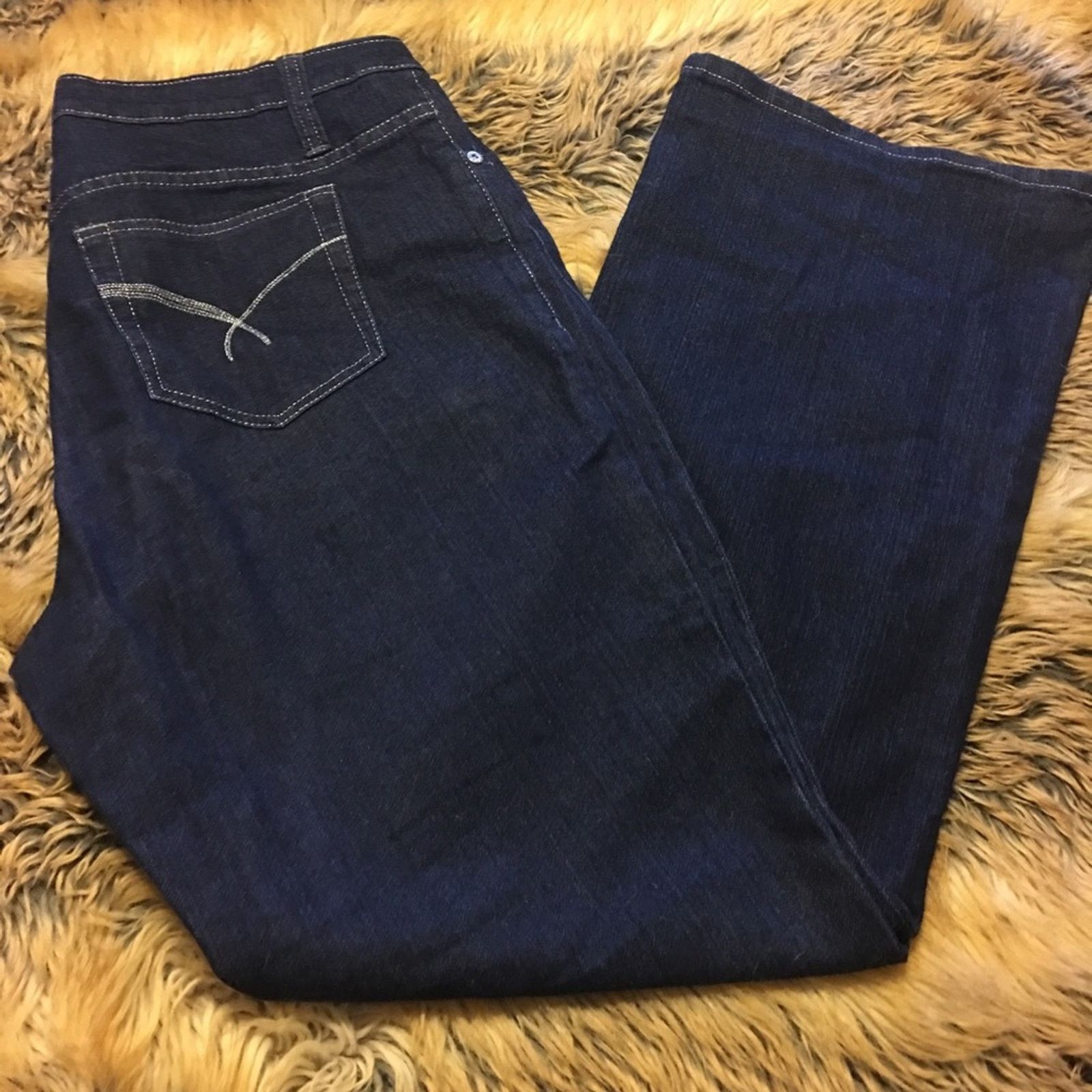 Other Crest Jeans dark blue silver threading 15/16 Size 38" / US 16 / IT 52 - 7 Thumbnail