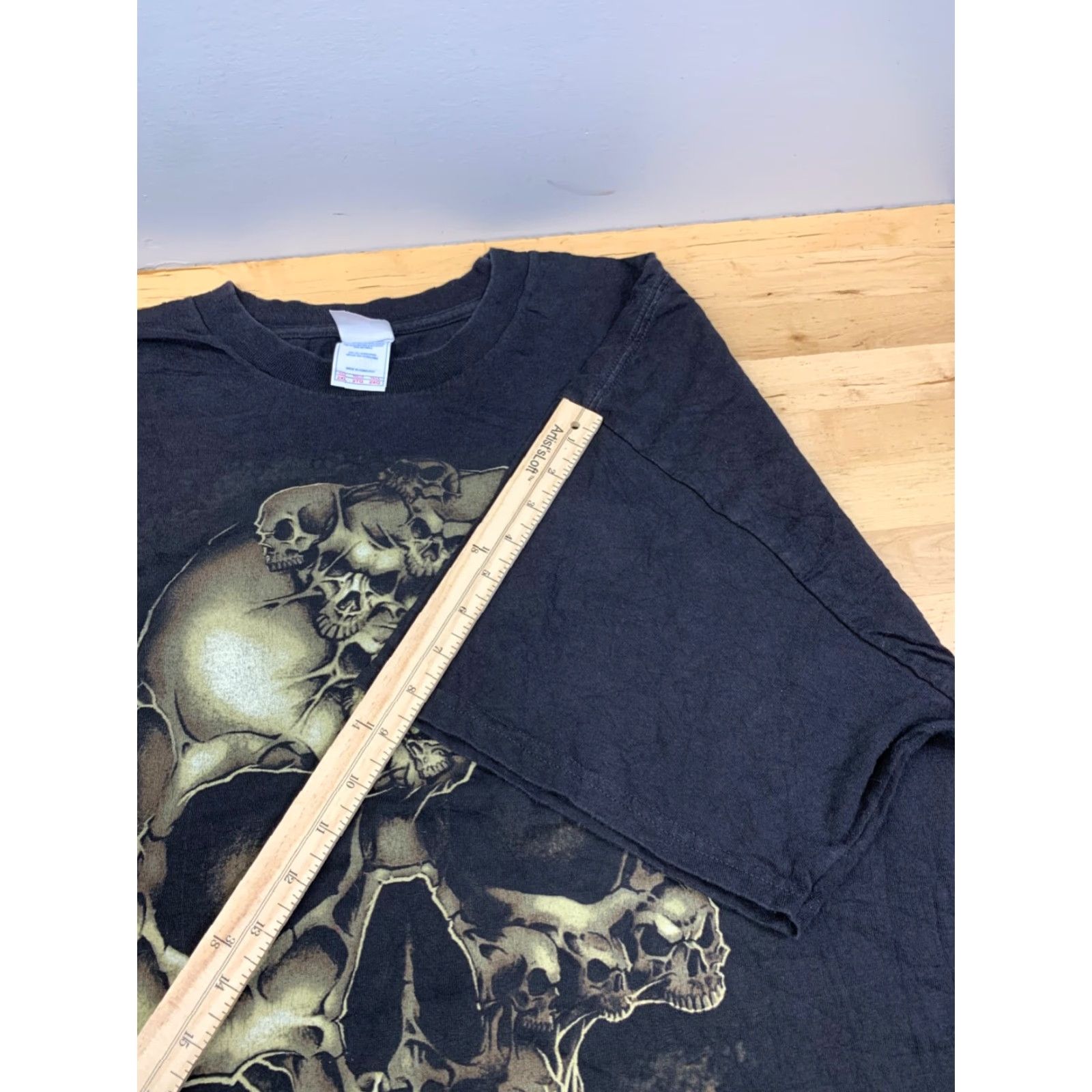 Vintage VINTAGE Tennessee River Graphic Shirt Mens 2XL Black Skull Y2K Grunge Goth Cyber Punk Tee Size US XXL / EU 58 / 5 - 6 Thumbnail