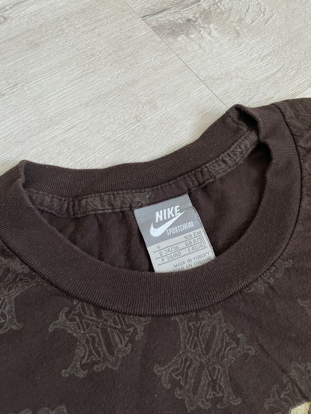 Hysteric Glamour × Nike Rare Vintage 00s Nike Big Logo Tee Monogram Rap T-shirt Y2k Size S / US 4 / IT 40 - 6 Thumbnail