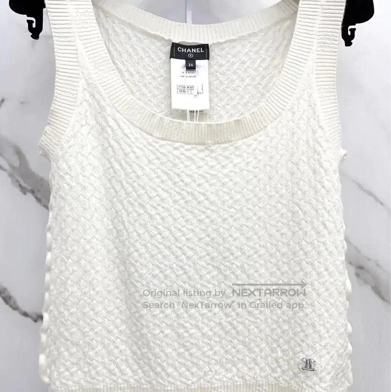 Chanel Chanel White Cashmere Women's T-Shirt . Size S / US 4 / IT 40 - 2 Thumbnail