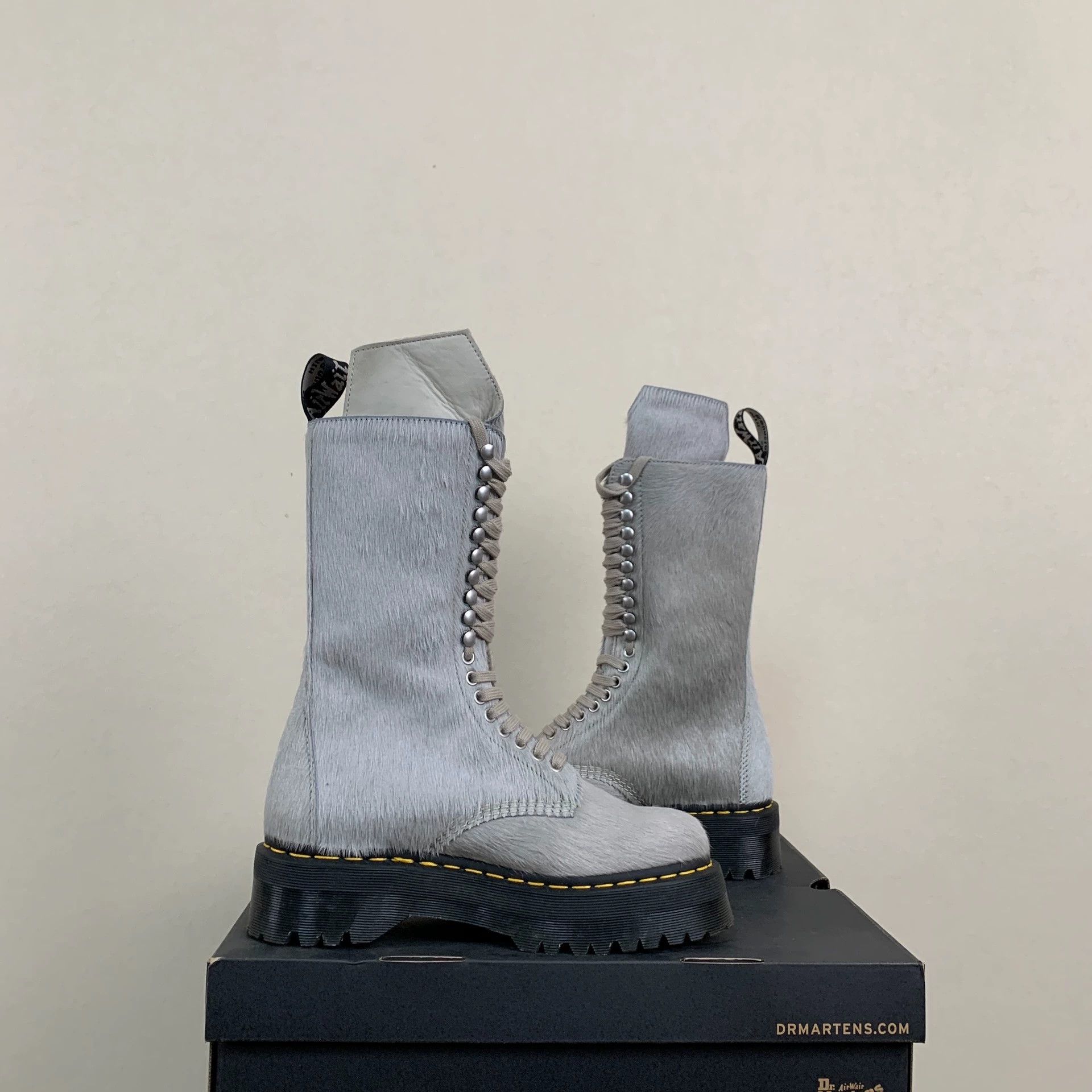 Rick Owens size 42 Rick Owens x Dr. Martens Pony Hair Riding Boots Size US 9 / EU 42 - 5 Thumbnail