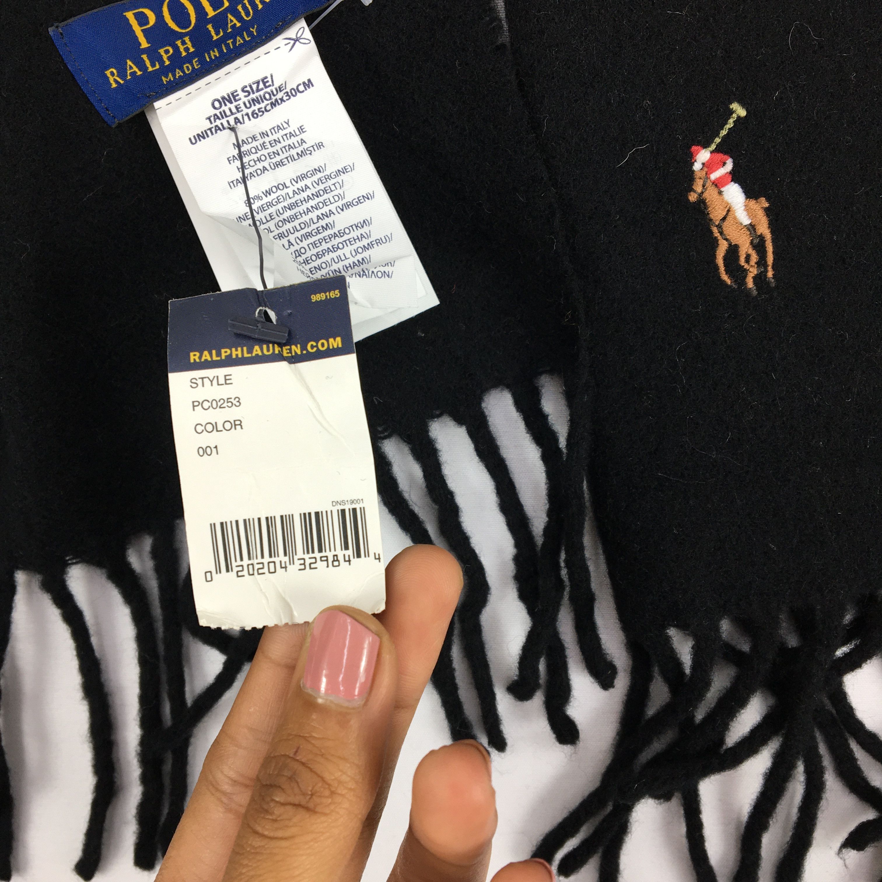 Polo Ralph Lauren NWT Vintage Polo Ralph Lauren Scarf Muffler Wool Scarves . Size ONE SIZE - 5 Thumbnail
