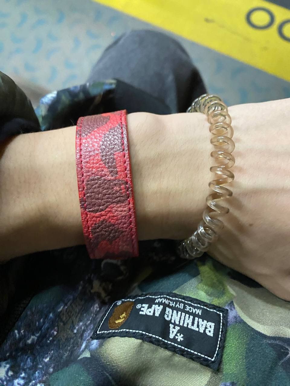 Bape OG Bape leathers camo bracelet OS Size ONE SIZE - 15 Thumbnail