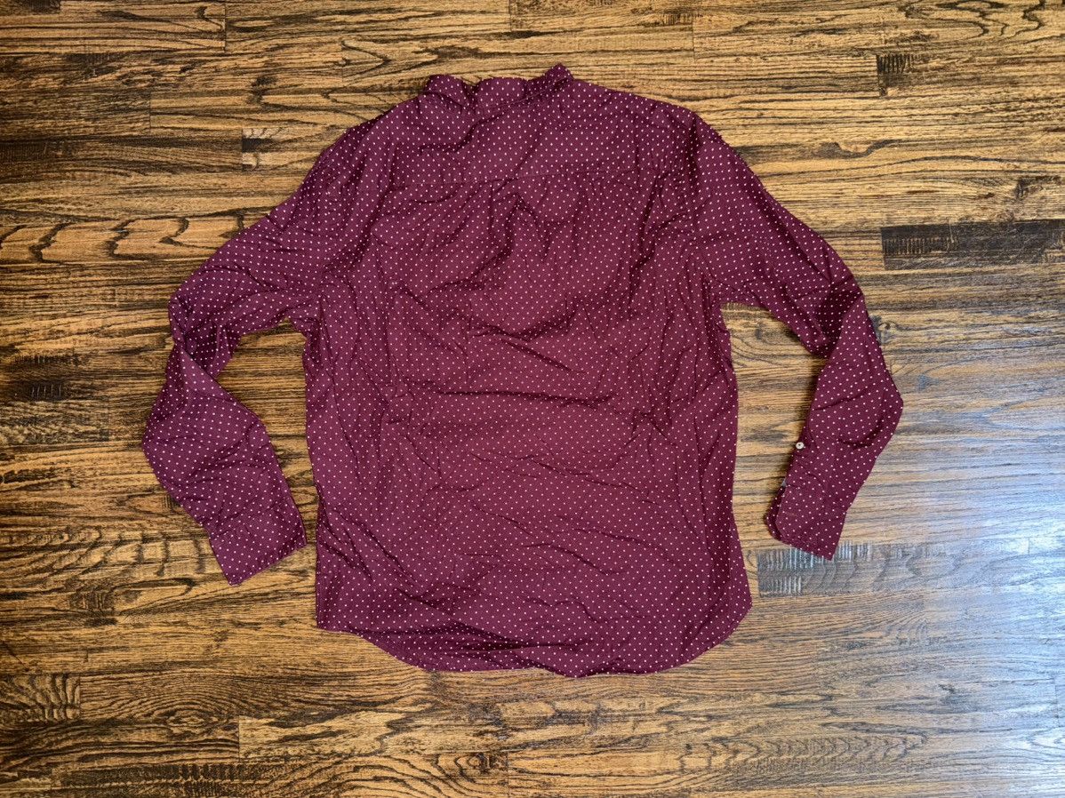 American Eagle Outfitters American Eagle Button Down Shirt Burgundy Polka Dot Red Sz L Size US L / EU 52-54 / 3 - 3 Thumbnail