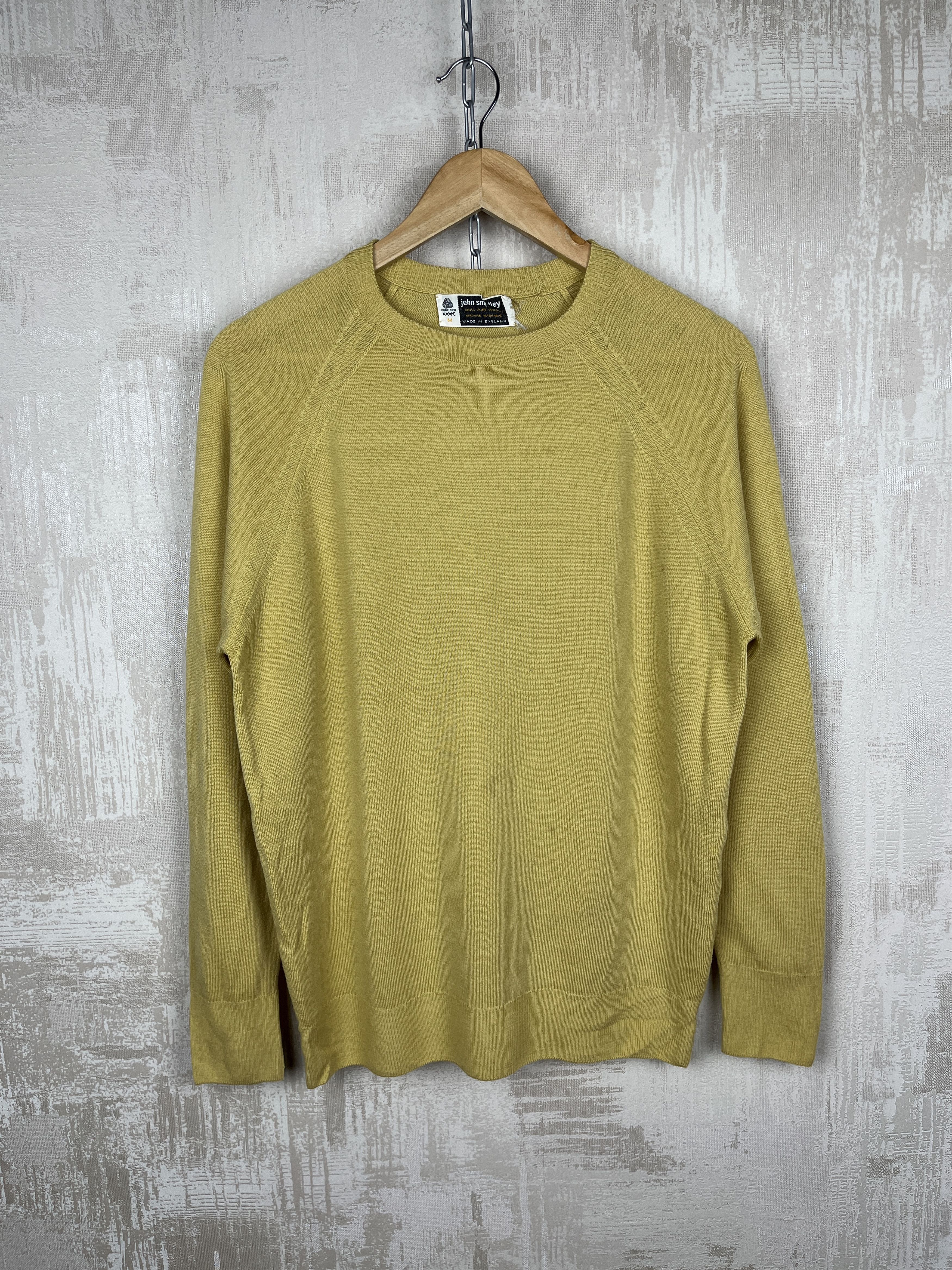 John Smedley 70s John Smedley Vintage Wool Sweater Crew Neck Size US M / EU 48-50 / 2 - 2 Thumbnail