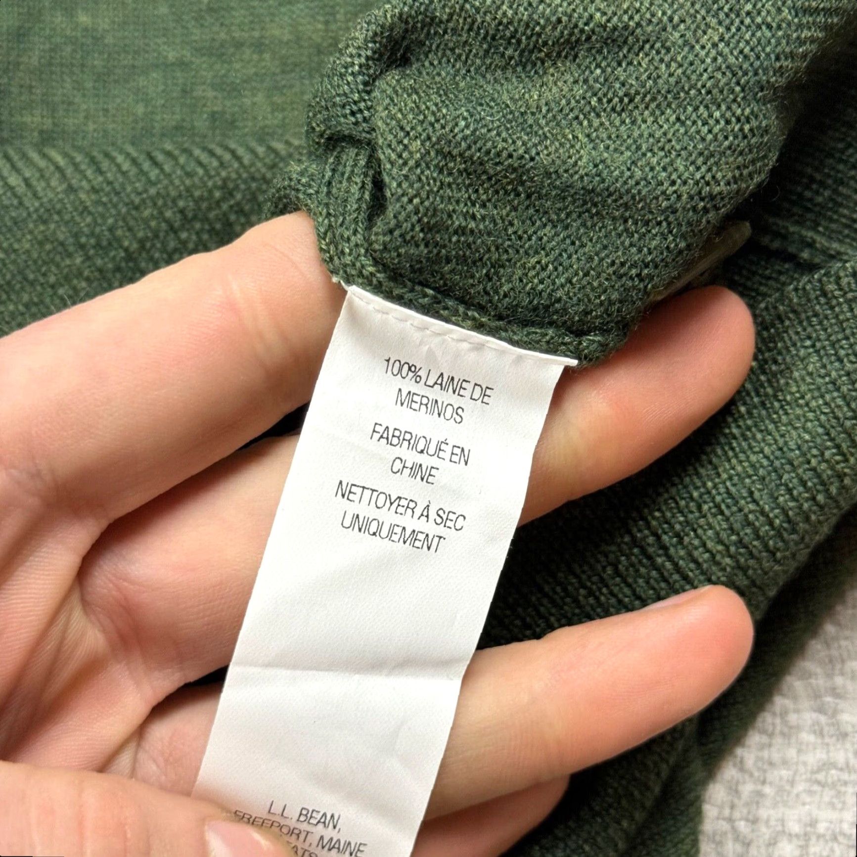 Vintage VINTAGE L.L. Bean Men’s Merino Wool Knit Polo Sweater Long Sleeve Golf Rugby Preppy Green Size Large Size US L / EU 52-54 / 3 - 5 Thumbnail