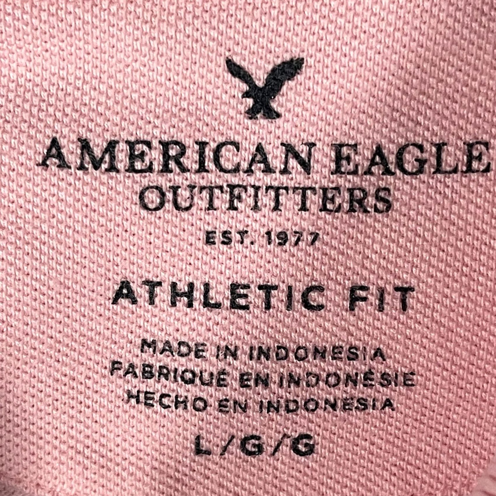 American Eagle Outfitters VINTAGE American Eagle Polo Shirt Mens L Pink Athletic Fit Preppy Y2K Casual Golf Size US L / EU 52-54 / 3 - 4 Thumbnail