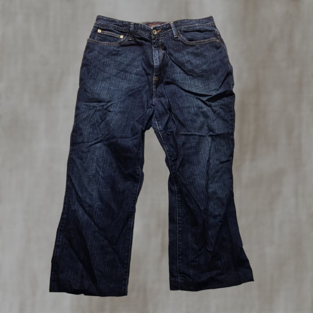 Eddie Bauer Eddie Bauer Blue Denim Jeans Dark Wash Straight Women's 16W Adult Jeans Size 38" / US 16 / IT 52 - 1 Thumbnail