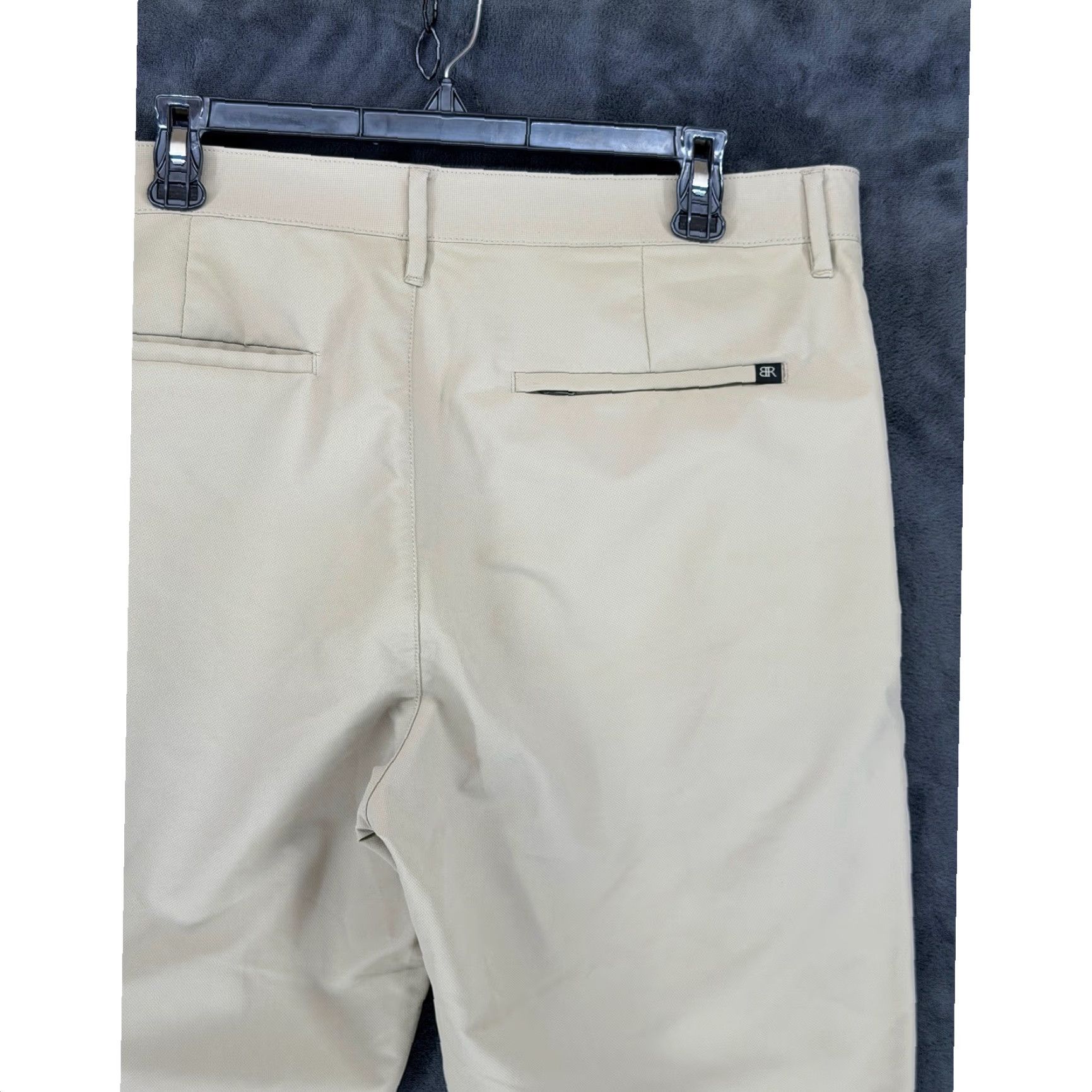 Banana Republic Banana Republic Core Temp Chino Pants Mens Beige 36x32 Slim Flat Front Polyester Button Zip 4-Pocket Casual Business Travel Size US 36 / EU 52 - 4 Thumbnail