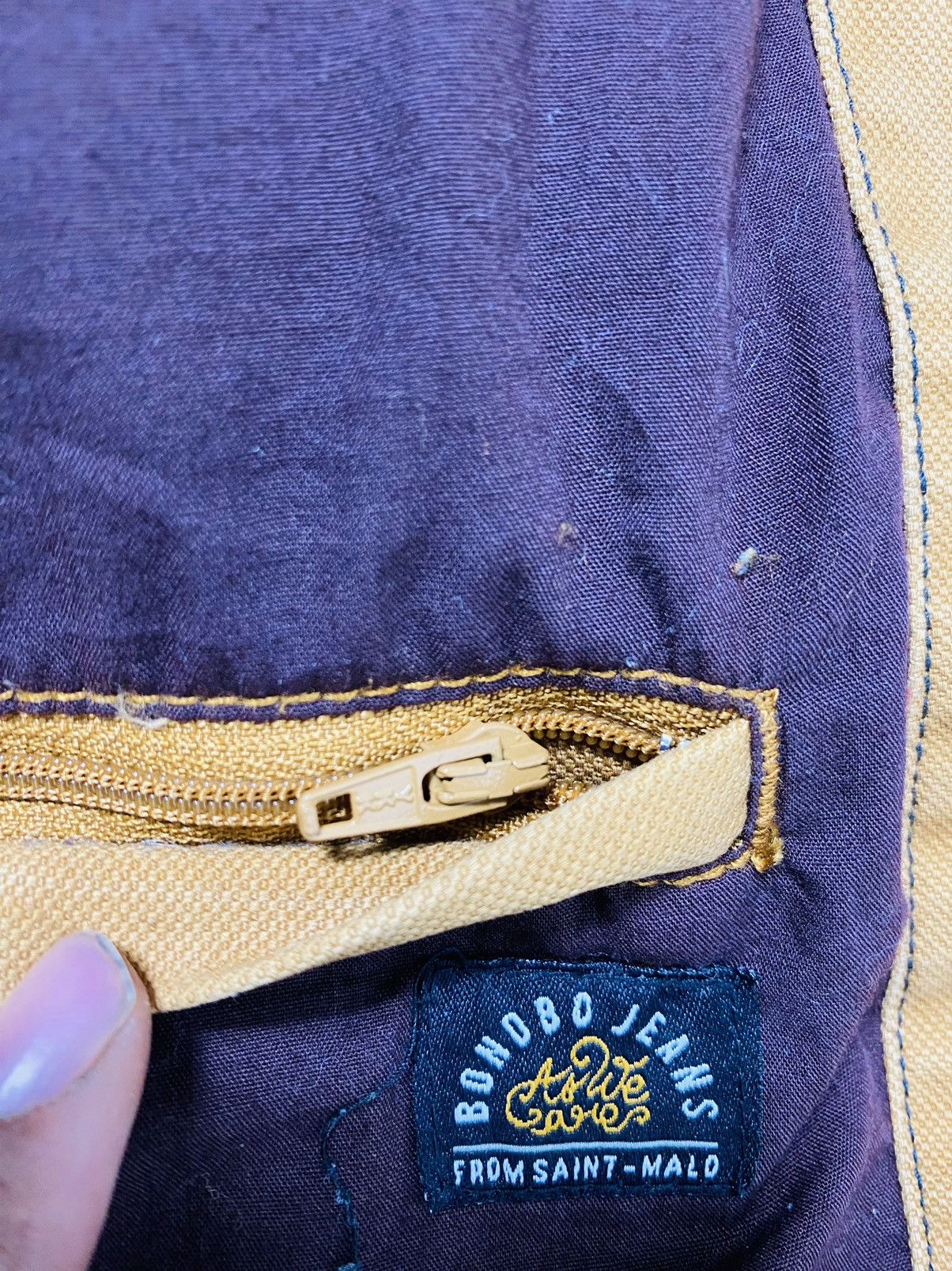 Bonobos A10 Rare - Bonobo Jeans Duck Canvas Zipper Jacket Size US M / EU 48-50 / 2 - 16 Thumbnail
