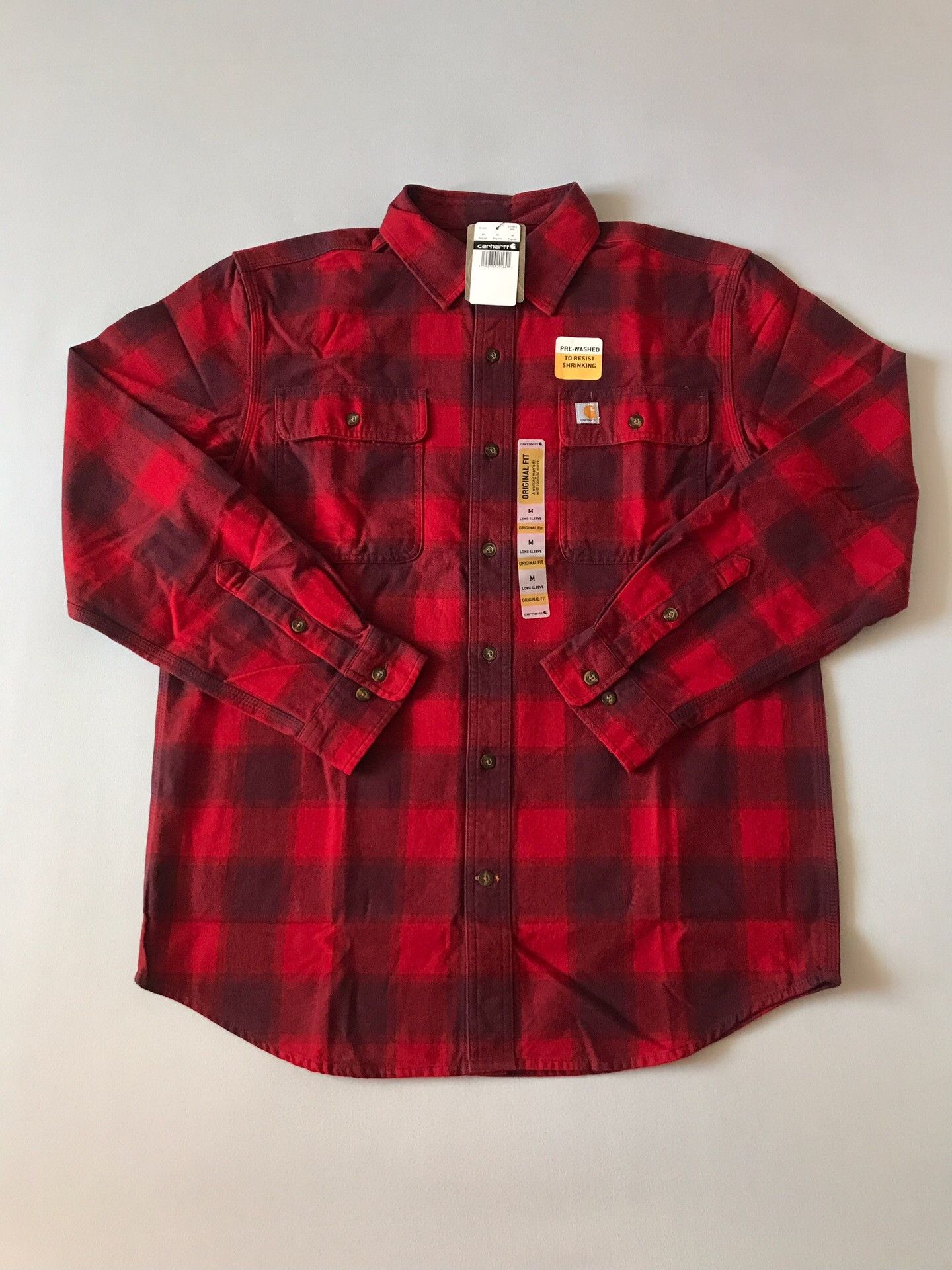 Carhartt Carhartt 103822 Flannel Work Shirt Size US M / EU 48-50 / 2 - 1 Thumbnail